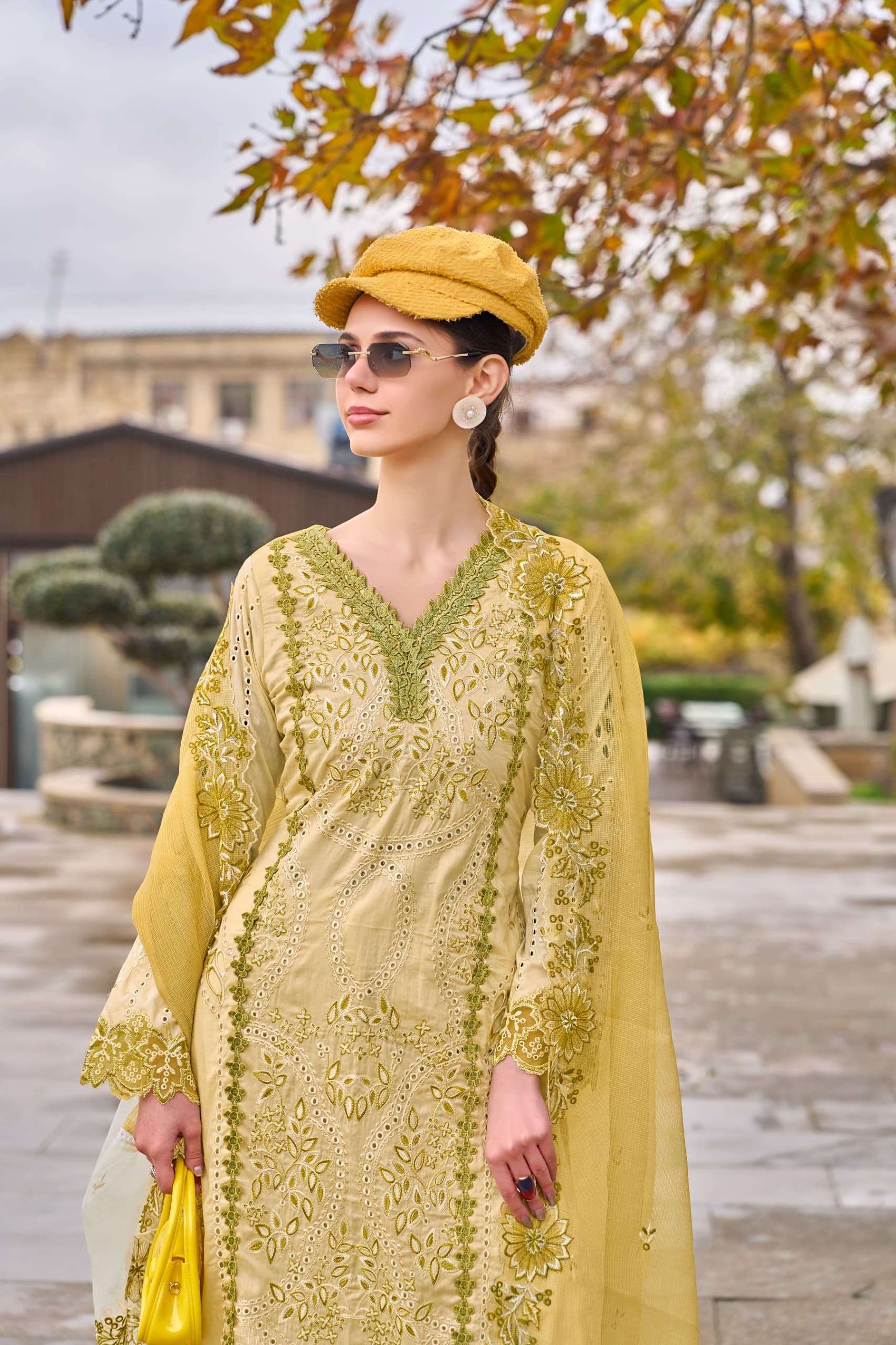 D.N:-1329 TO 1335 BY AMARA FASHION IN COTTON PAKISTANI HEAVY KURTI SET WITH DUPATTA