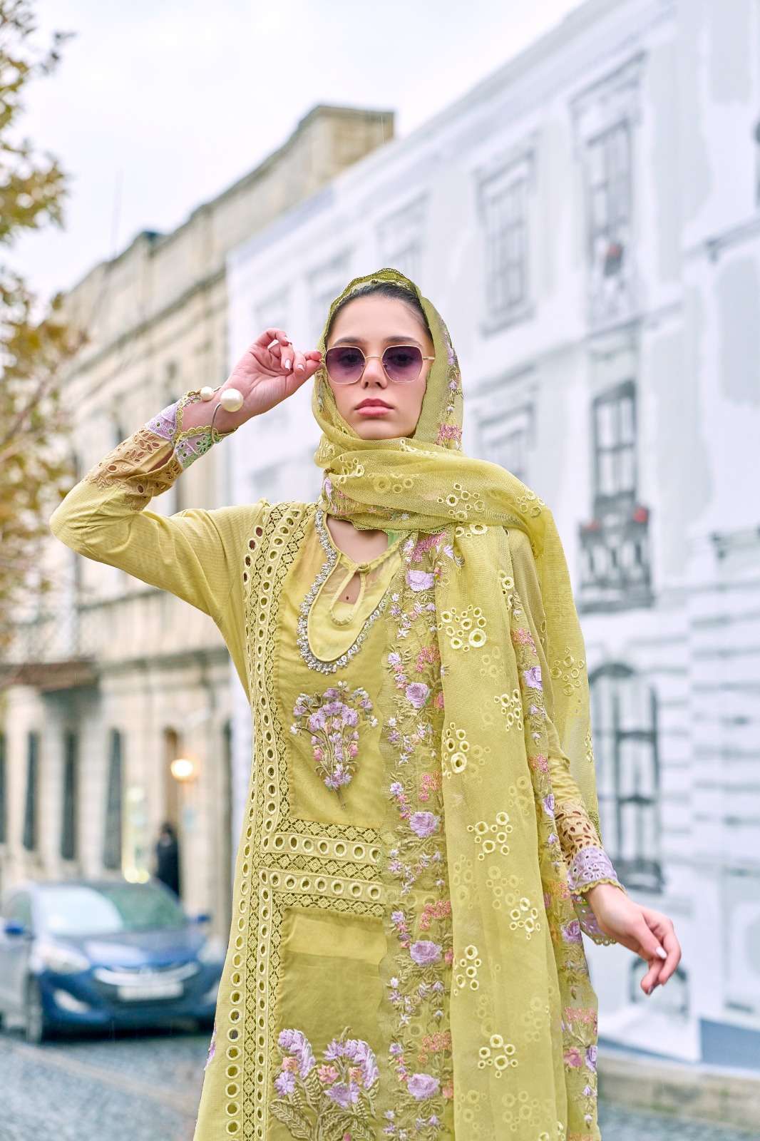 D.N:-1329 TO 1335 BY AMARA FASHION IN COTTON PAKISTANI HEAVY KURTI SET WITH DUPATTA