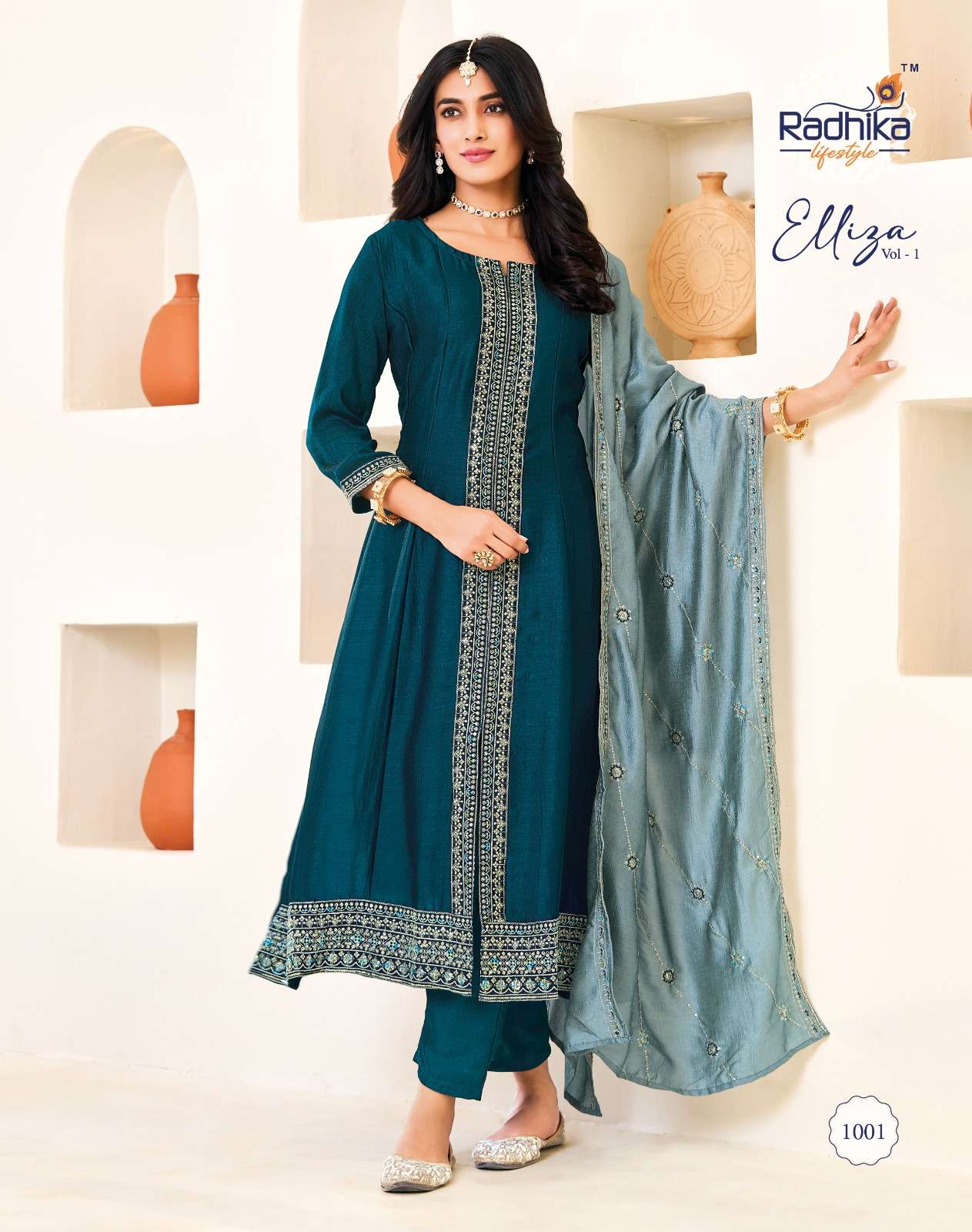 ELLIZA VOL-1 BY RADHIKA LIFE STYLE IN VICHITRA SILK WITH INNER AND EMBROIDERY WORK 