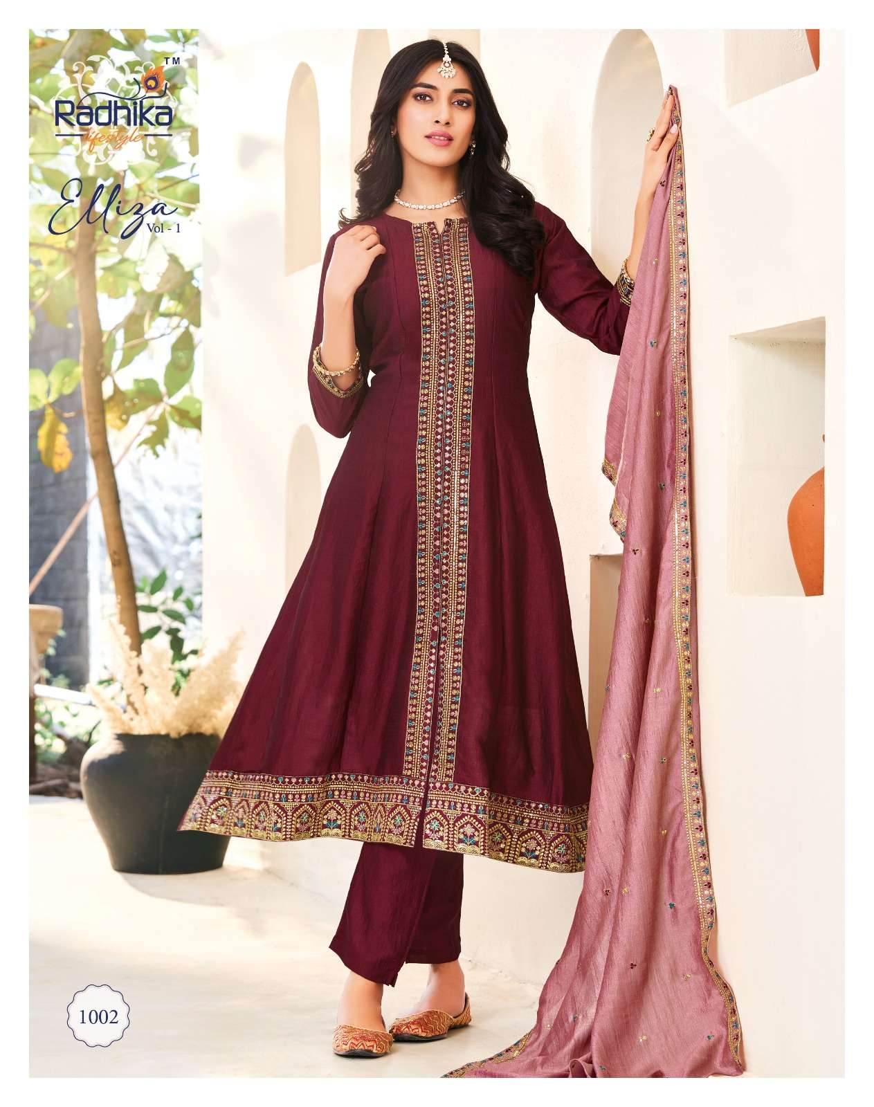 ELLIZA VOL-1 BY RADHIKA LIFE STYLE IN VICHITRA SILK WITH INNER AND EMBROIDERY WORK 