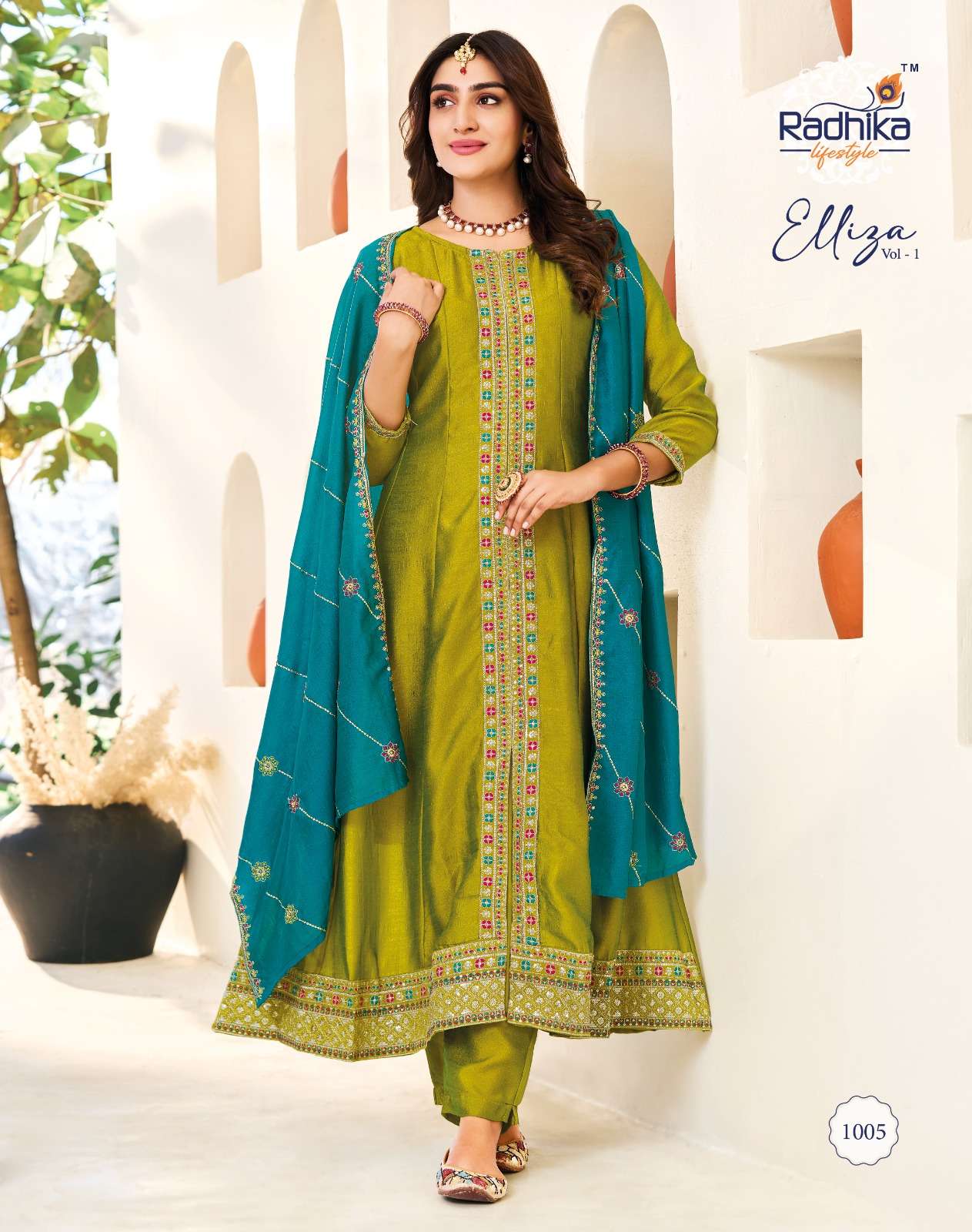 ELLIZA VOL-1 BY RADHIKA LIFE STYLE IN VICHITRA SILK WITH INNER AND EMBROIDERY WORK 