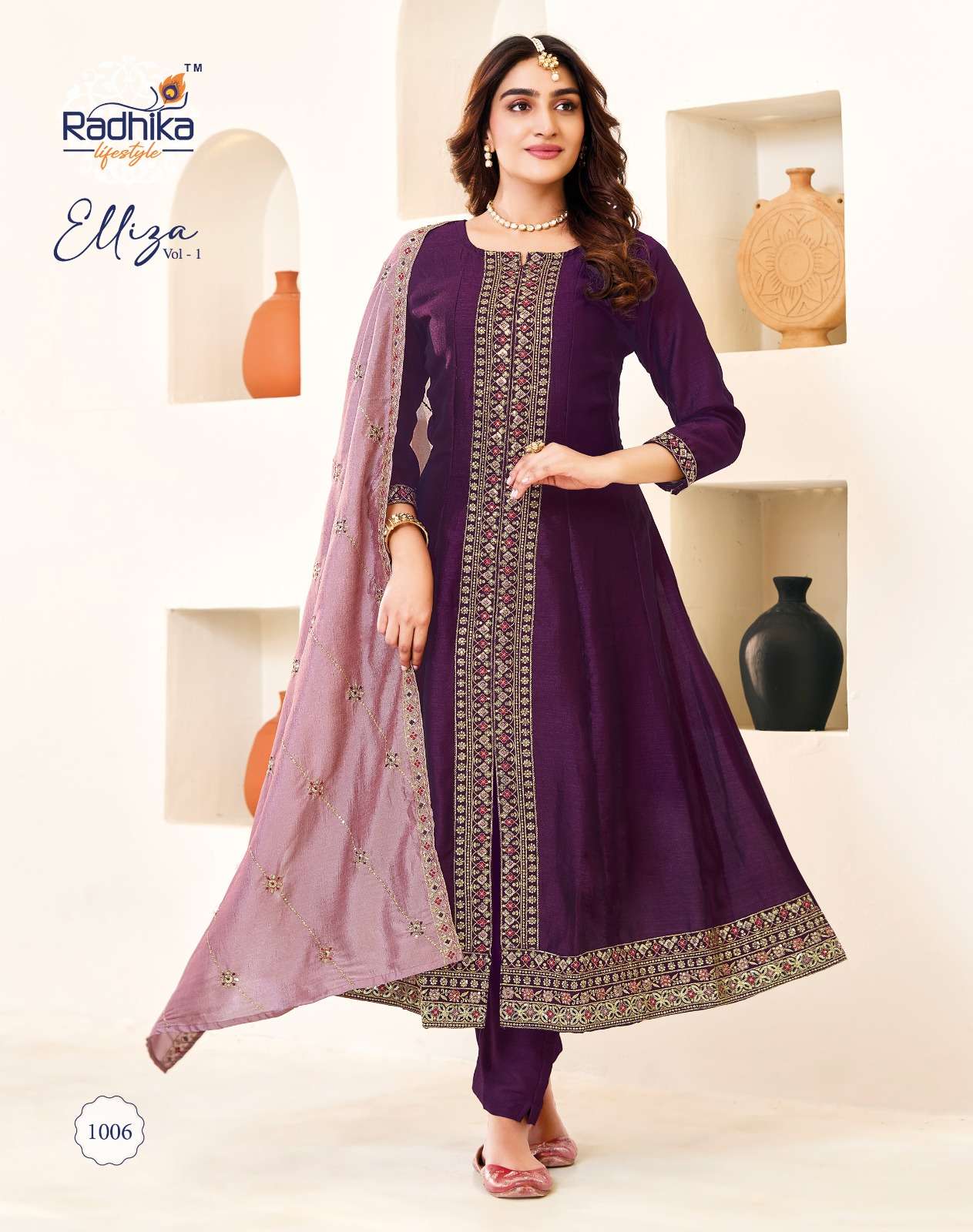ELLIZA VOL-1 BY RADHIKA LIFE STYLE IN VICHITRA SILK WITH INNER AND EMBROIDERY WORK 