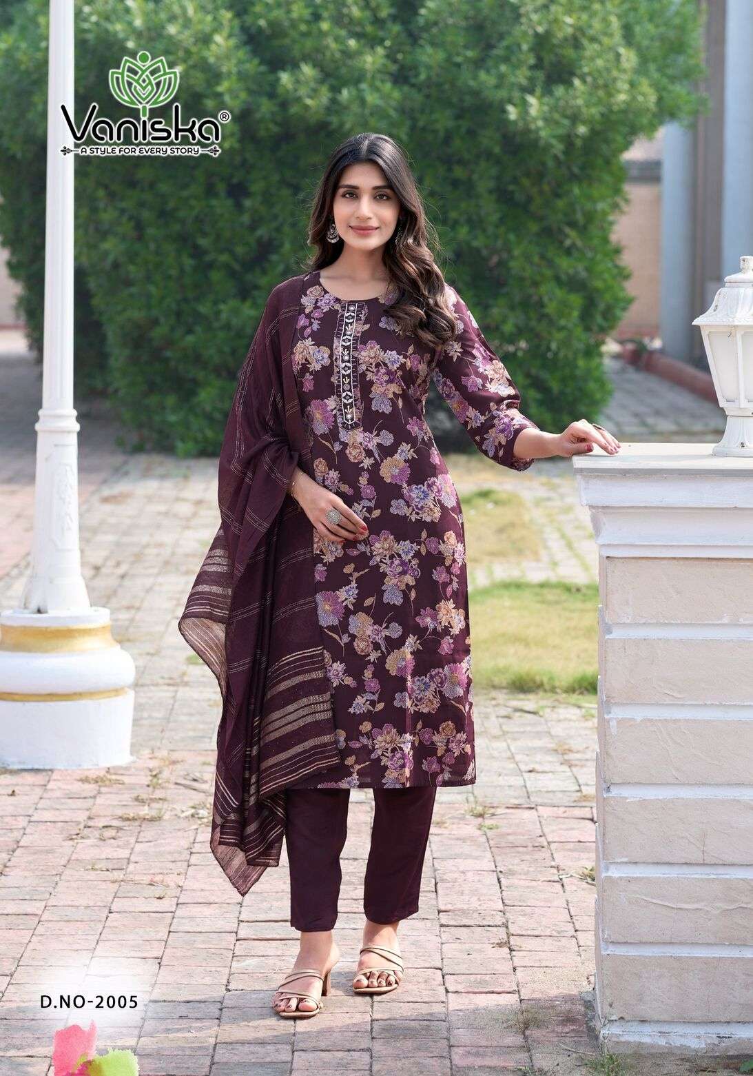 FESTIVAL VOL-2 BY VANSIKA MODAL CHANDERI FANCY KHATI SEQUENCE WORK KURTI PANT WITH  DUPATTA 