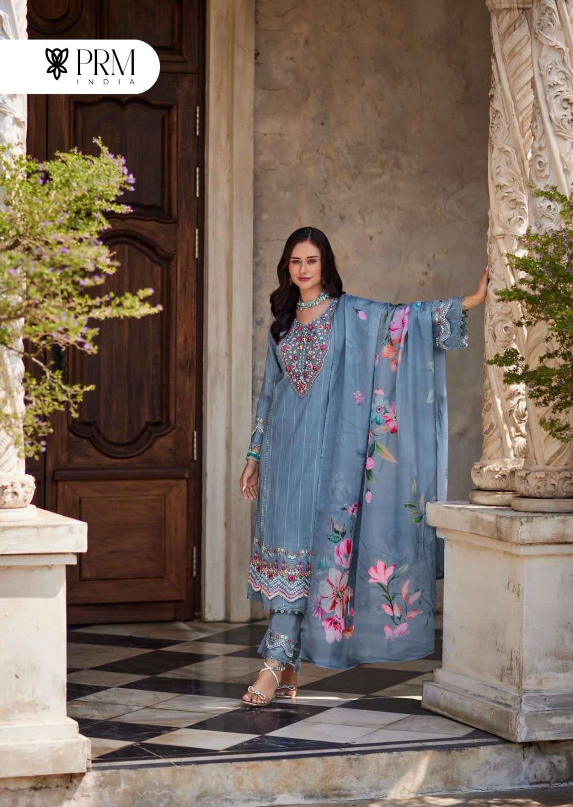 KAIA BY PRM TRENDZ IN PURE COTTON PETTERN WITH DESIGNER EMBROIDERED WORK WITH HANDWORK