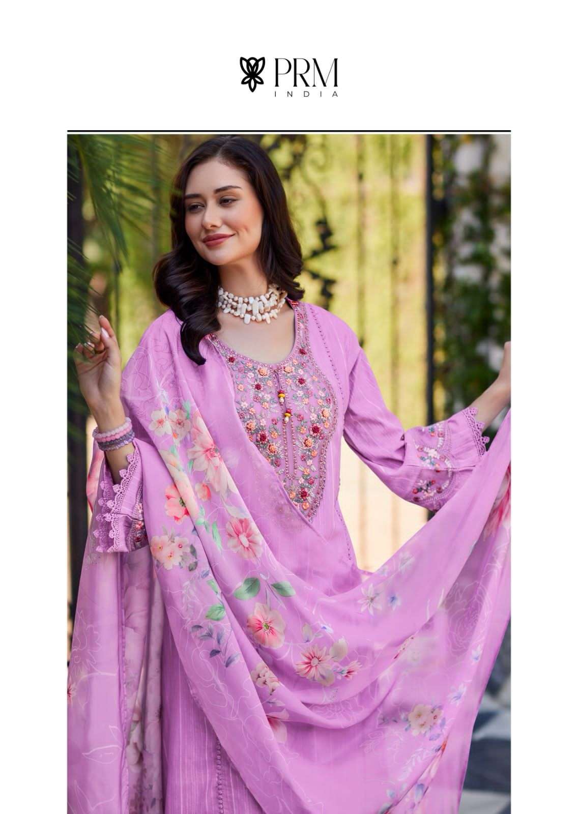 KAIA BY PRM TRENDZ IN PURE COTTON PETTERN WITH DESIGNER EMBROIDERED WORK WITH HANDWORK