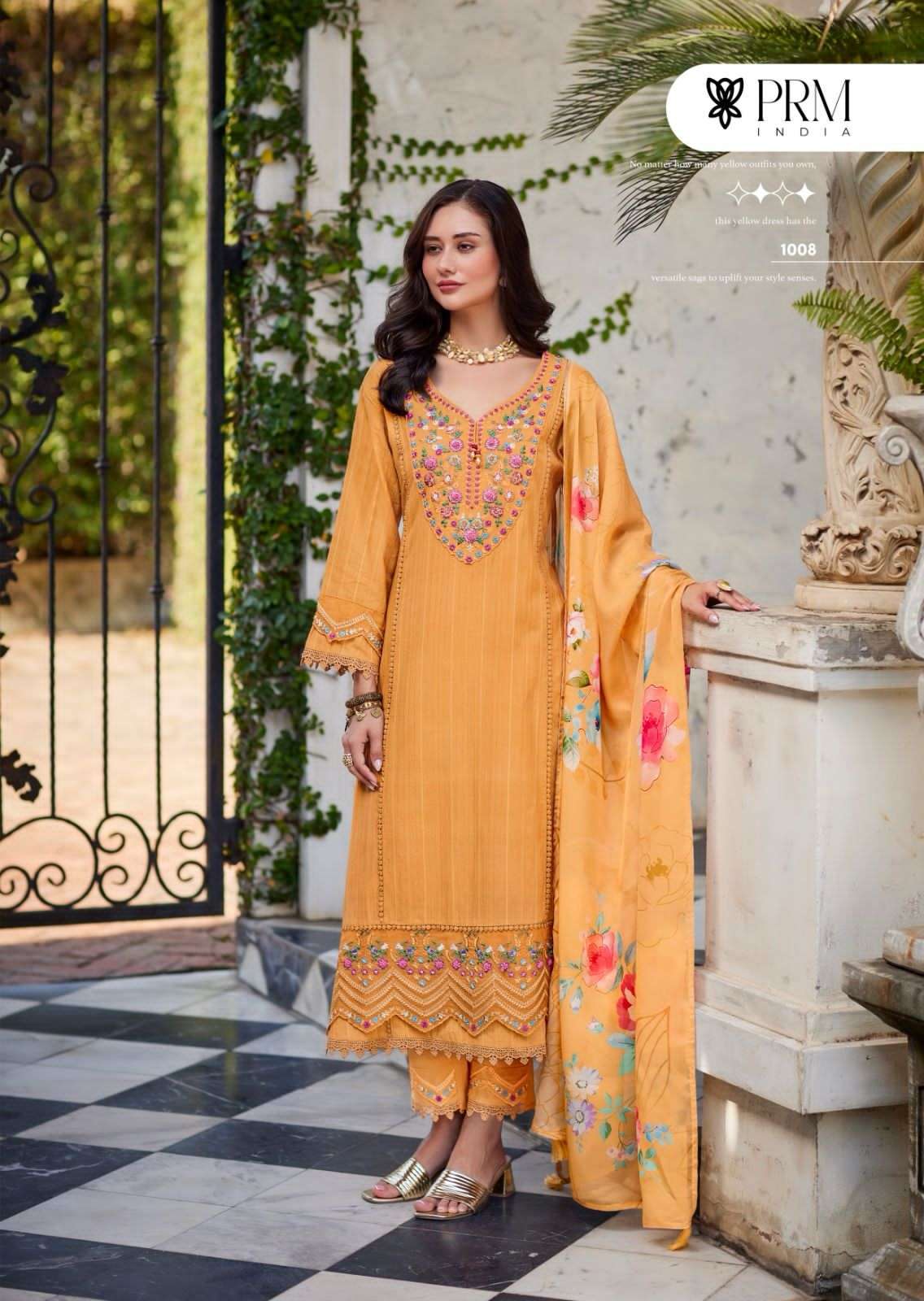 KAIA BY PRM TRENDZ IN PURE COTTON PETTERN WITH DESIGNER EMBROIDERED WORK WITH HANDWORK