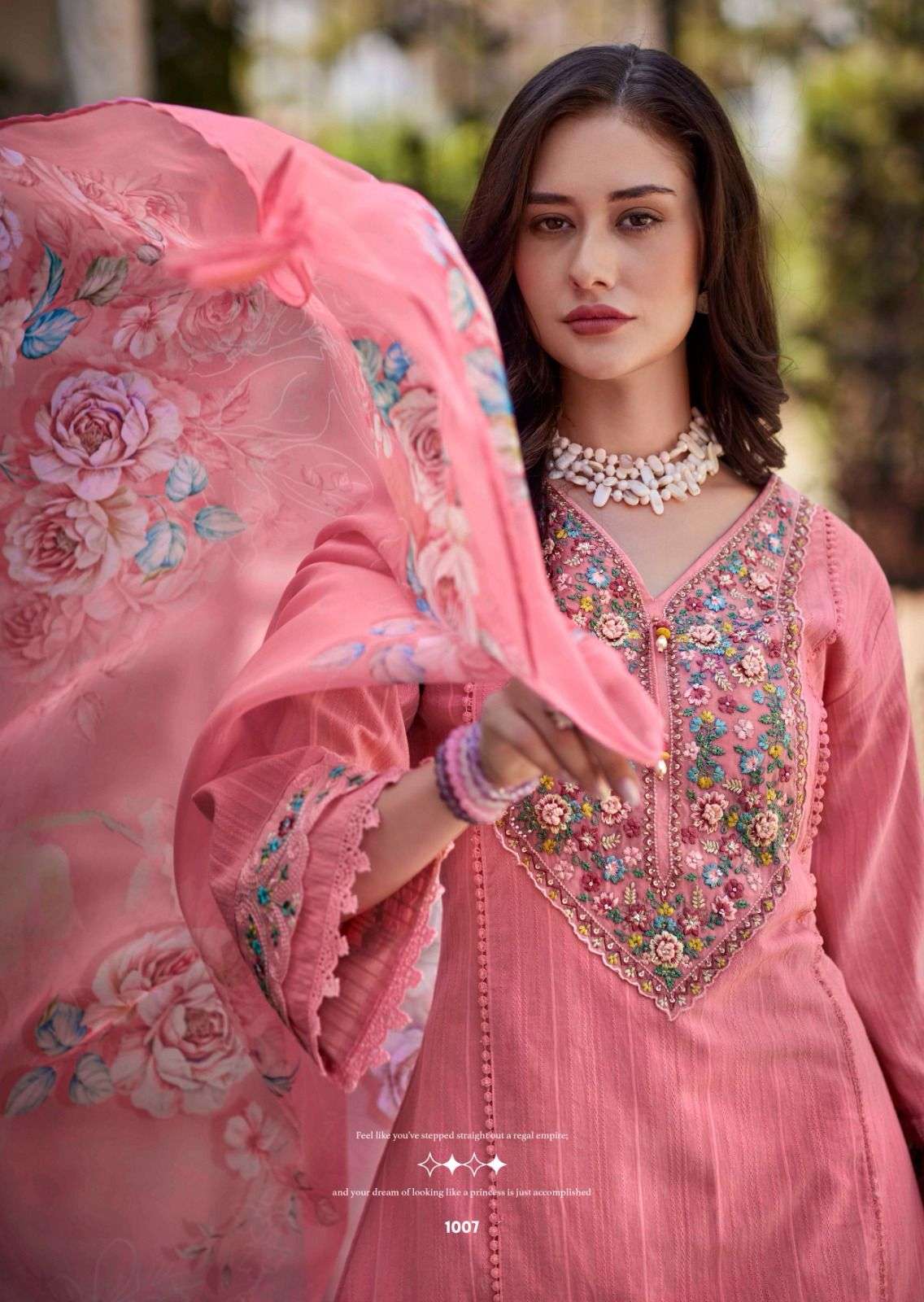 KAIA BY PRM TRENDZ IN PURE COTTON PETTERN WITH DESIGNER EMBROIDERED WORK WITH HANDWORK