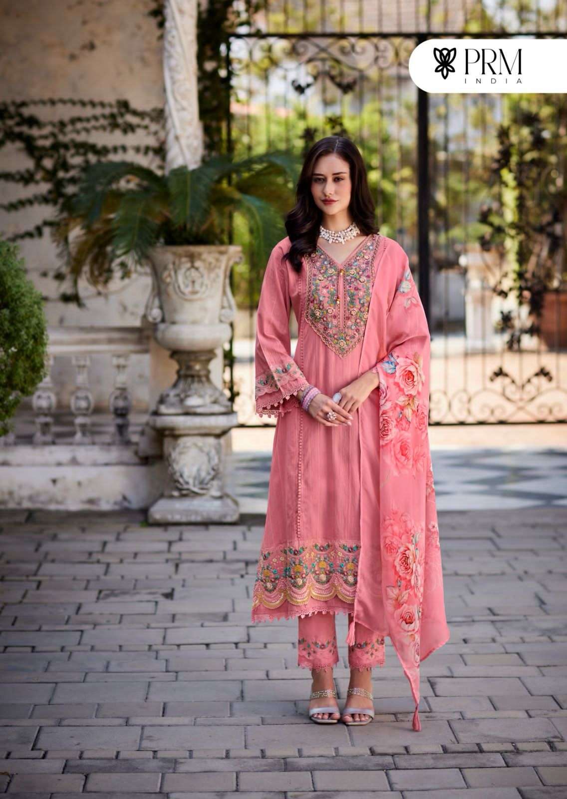 KAIA BY PRM TRENDZ IN PURE COTTON PETTERN WITH DESIGNER EMBROIDERED WORK WITH HANDWORK