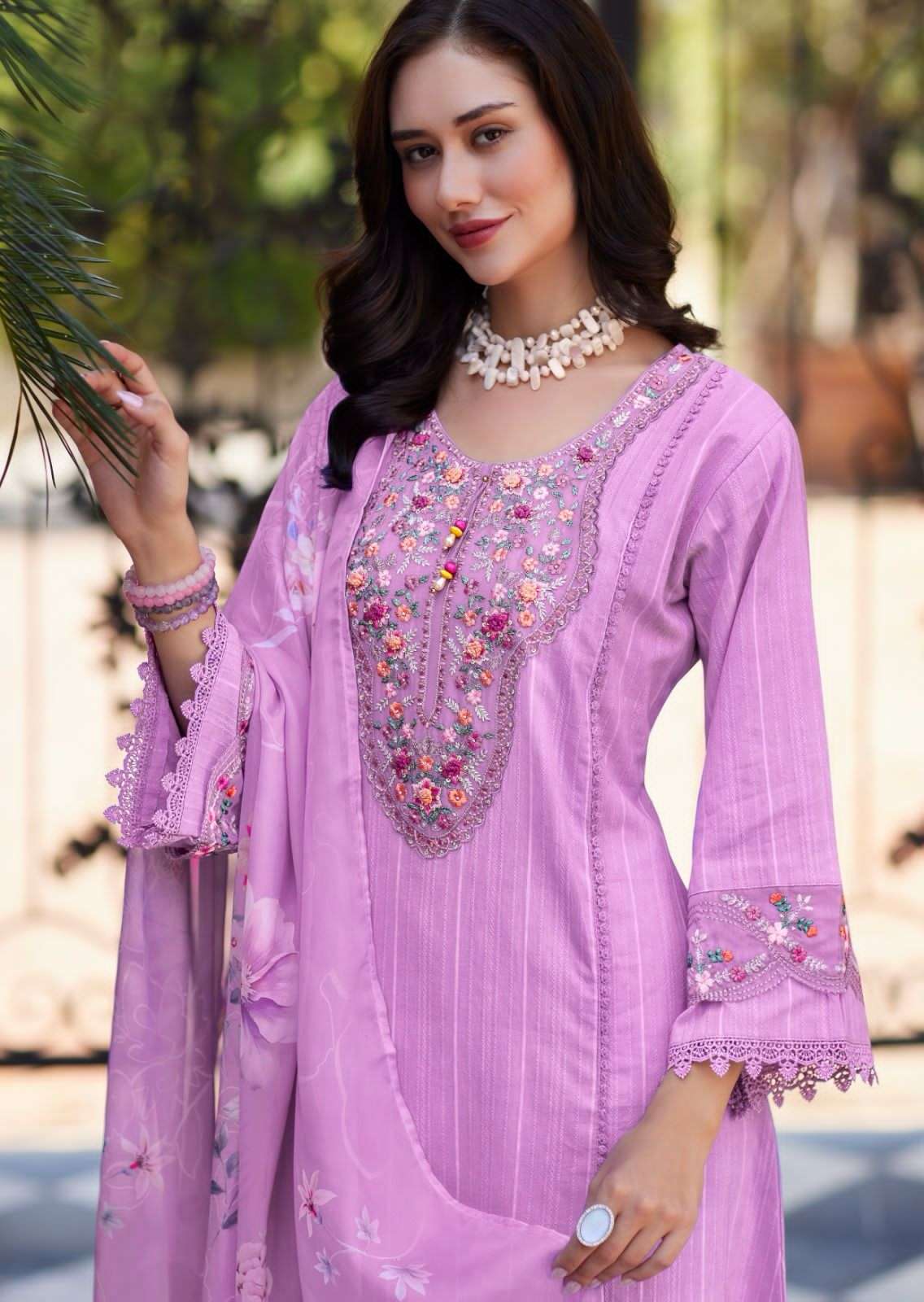 KAIA BY PRM TRENDZ IN PURE COTTON PETTERN WITH DESIGNER EMBROIDERED WORK WITH HANDWORK