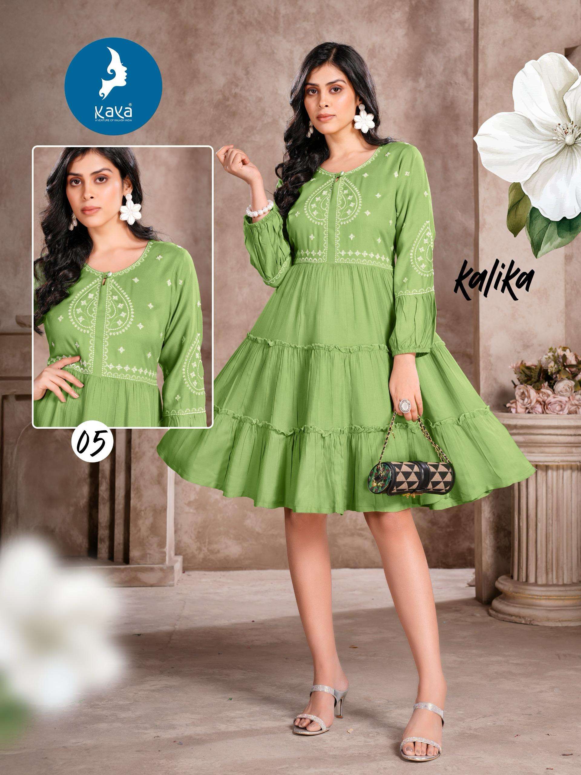 KALIKA BY KAYA KURTI IN RAYON ONE PIECE CONCEPT SUPER QUALITY FABRICS 