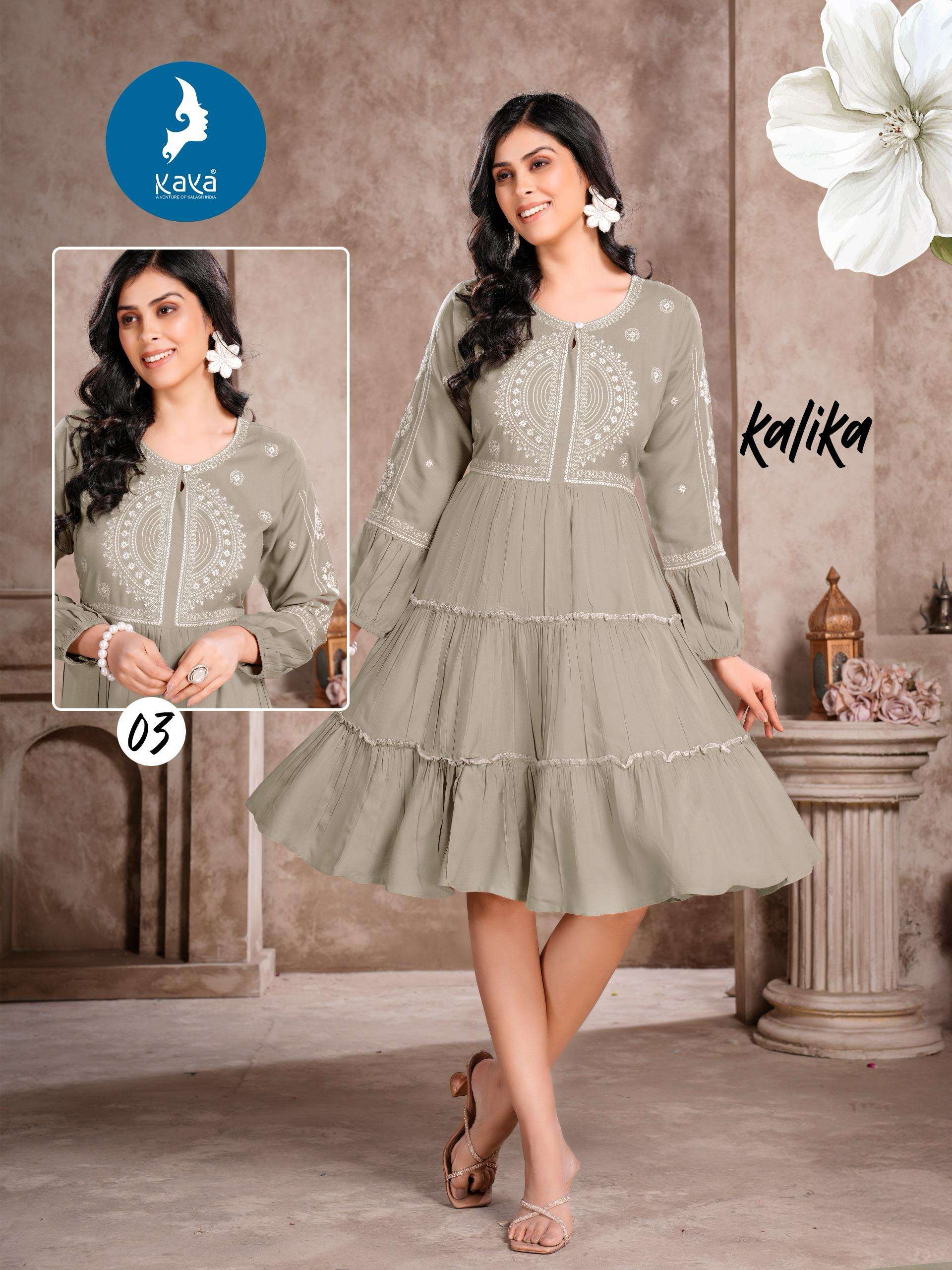 KALIKA BY KAYA KURTI IN RAYON ONE PIECE CONCEPT SUPER QUALITY FABRICS 