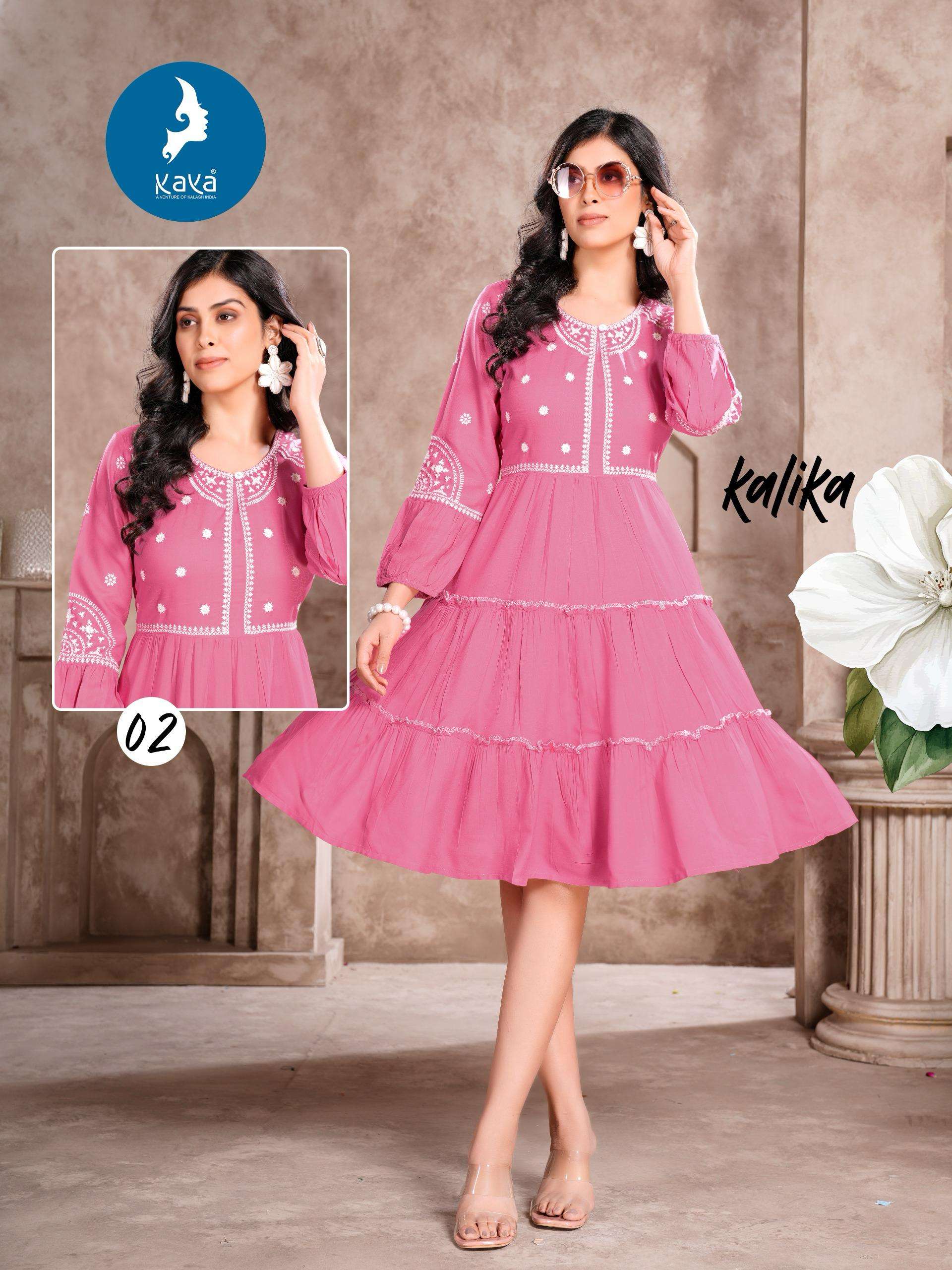 KALIKA BY KAYA KURTI IN RAYON ONE PIECE CONCEPT SUPER QUALITY FABRICS 