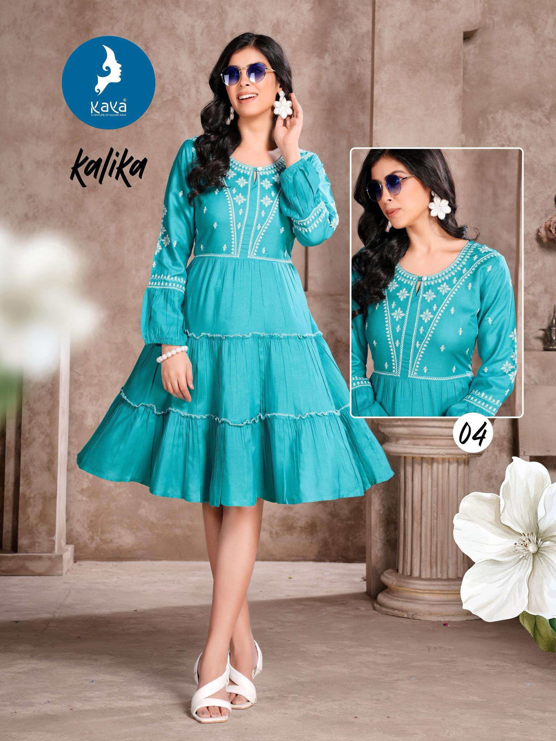 KALIKA BY KAYA KURTI IN RAYON ONE PIECE CONCEPT SUPER QUALITY FABRICS 
