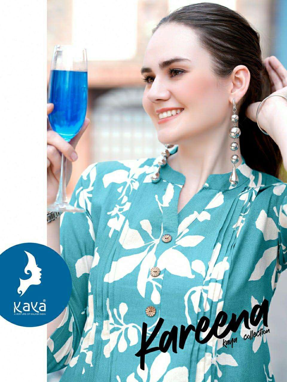 KAREENA BY KAYA KURTI IN COTTON FLEX PRINT ONLY SHORT TOP BEST DESIGNS 