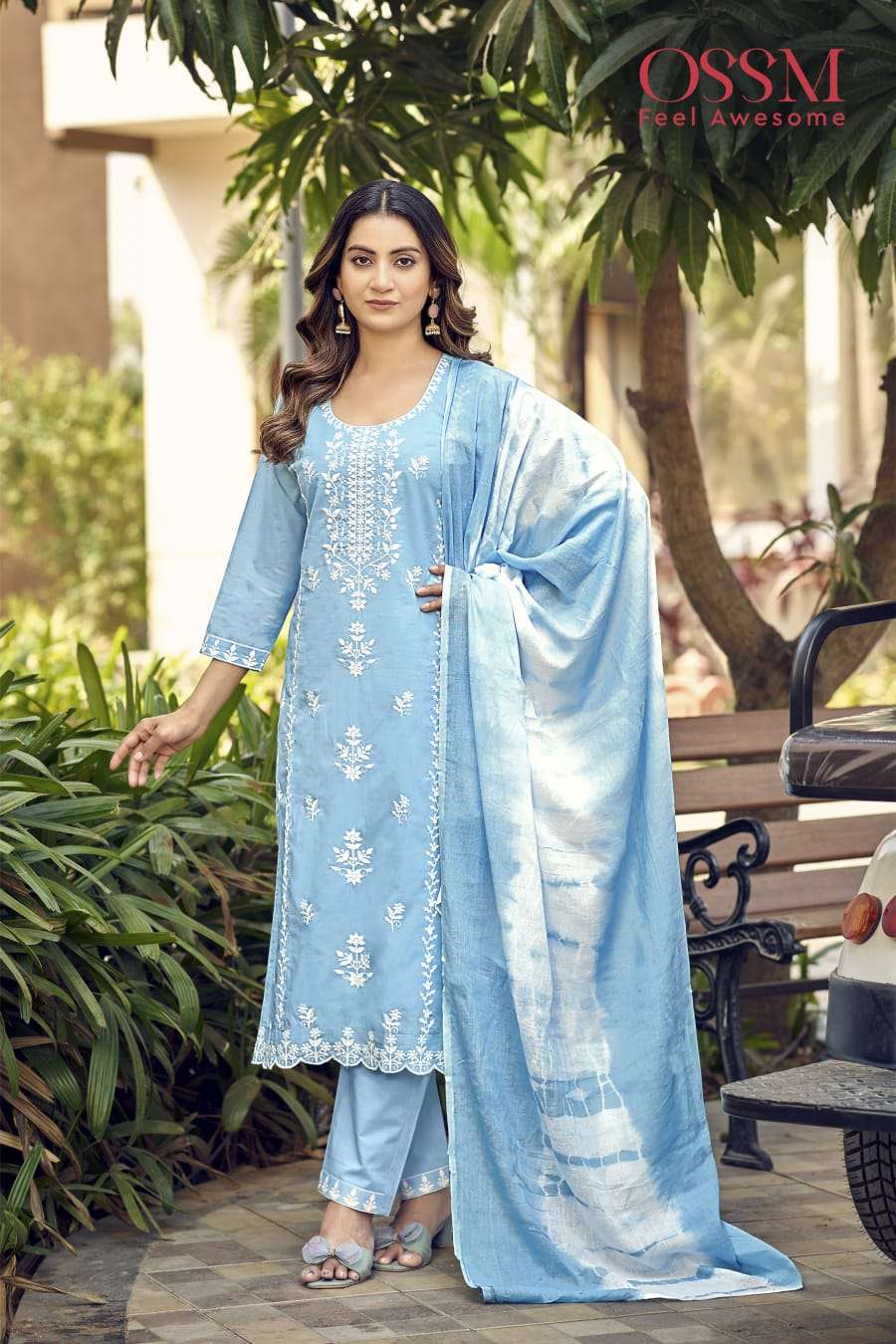 MANTRA BY OSSM IN HEAVY COTTON WITH EMBROIDERY AND POCKET SUMMER COLLECTION