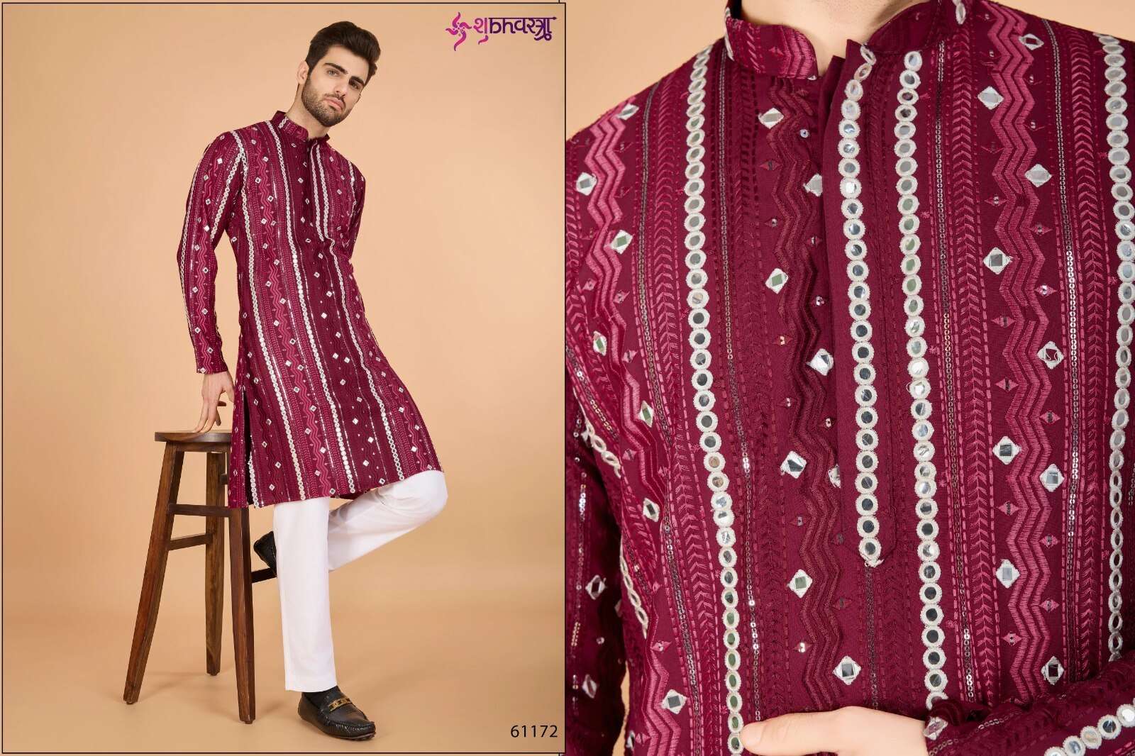 MODERN ETHNICS-3 BY SHUBHVASTRA FESTIVAL WEAR HEAVY EMBROIDERED KURTA
