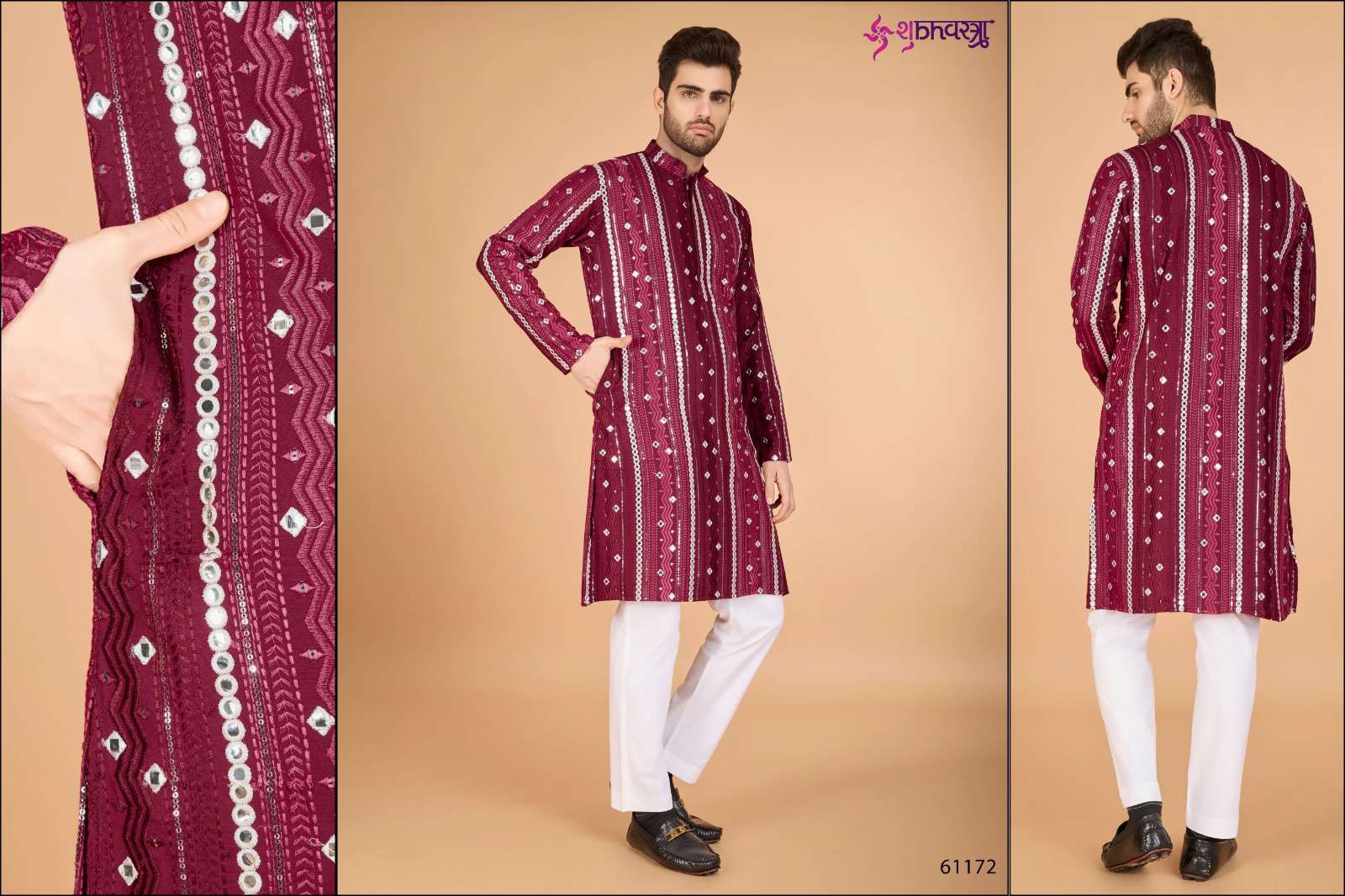 MODERN ETHNICS-3 BY SHUBHVASTRA FESTIVAL WEAR HEAVY EMBROIDERED KURTA