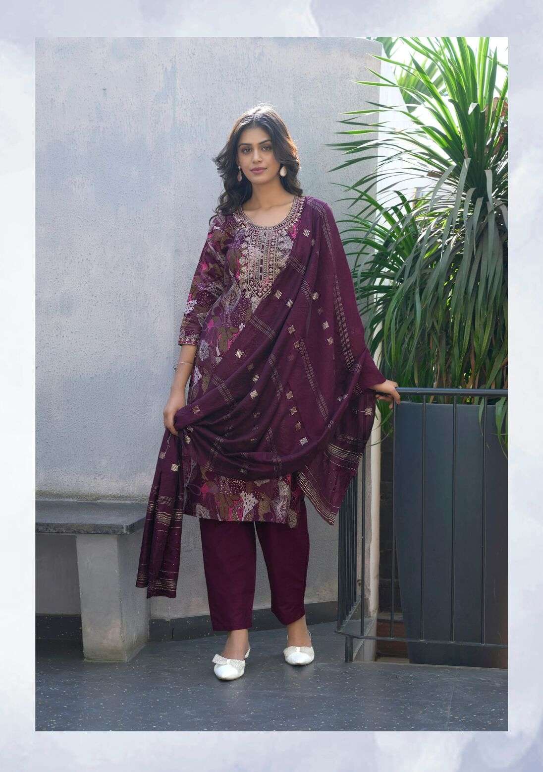 MUSKAN VOL-8 BY OSSM IN PREMIUM CHANDERI MODAL FOIL PRINT WITH EMBROIDERY WORK