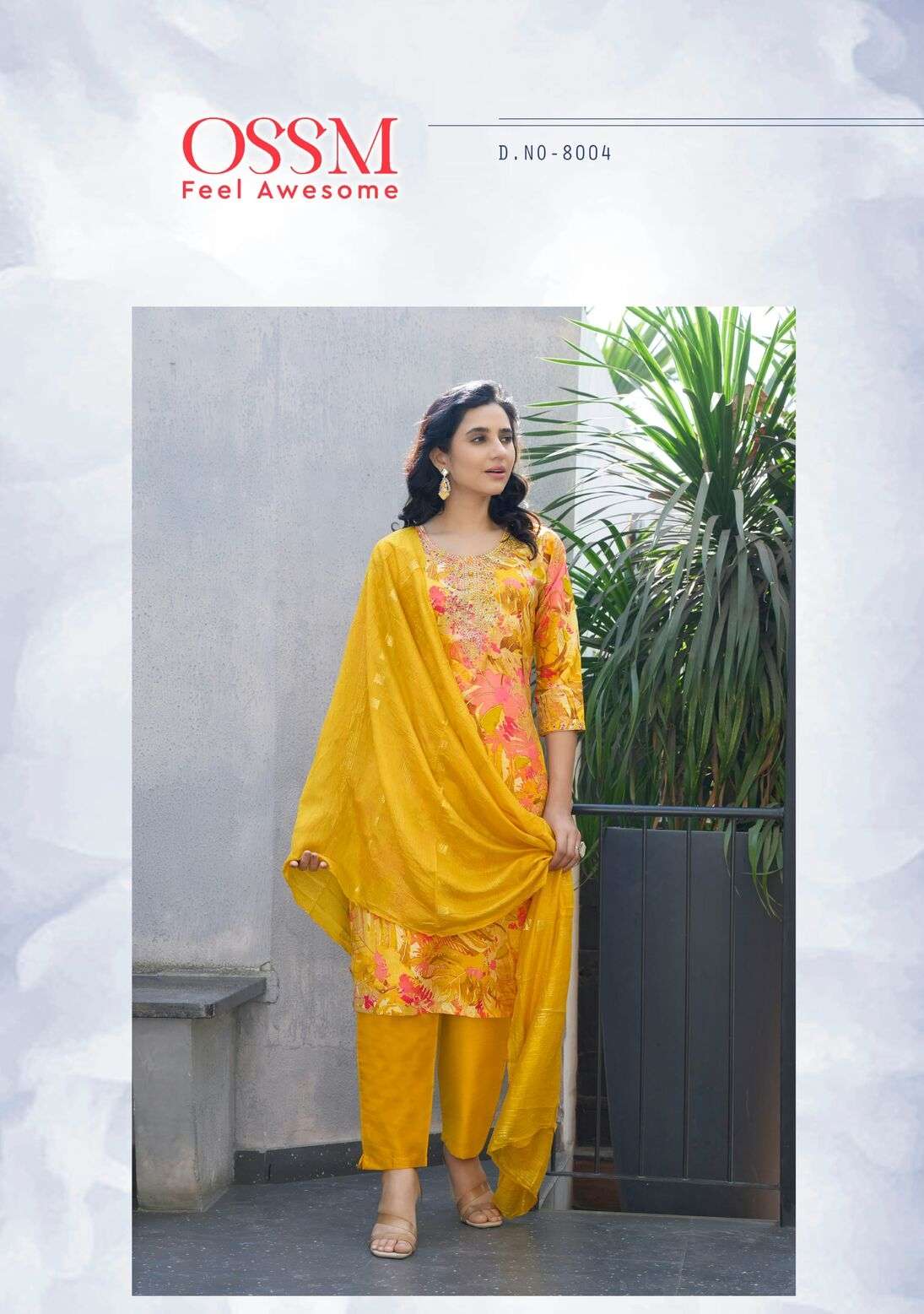 MUSKAN VOL-8 BY OSSM IN PREMIUM CHANDERI MODAL FOIL PRINT WITH EMBROIDERY WORK