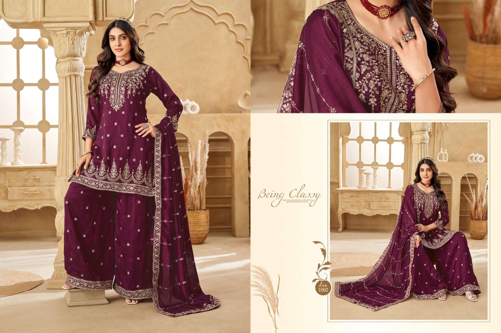 NEHA BY KF FASHION IN VICHITRA SILK WITH DUPATTA & EMBROIDERY SET