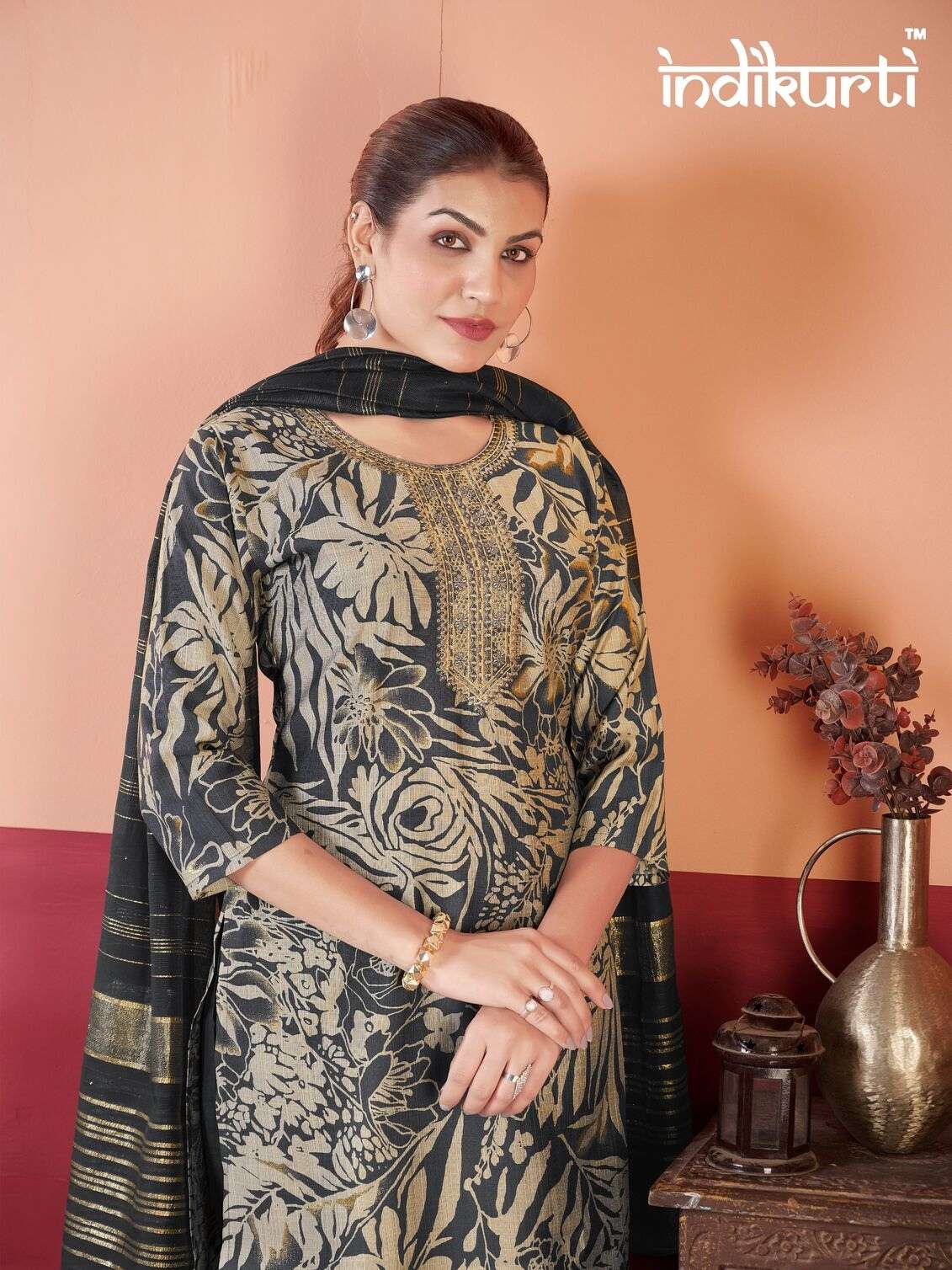 PAYAL VOL-2 BY INDIKURTI IN VERTICAN PRINT WITH FANCY EMBROIDERY WORK