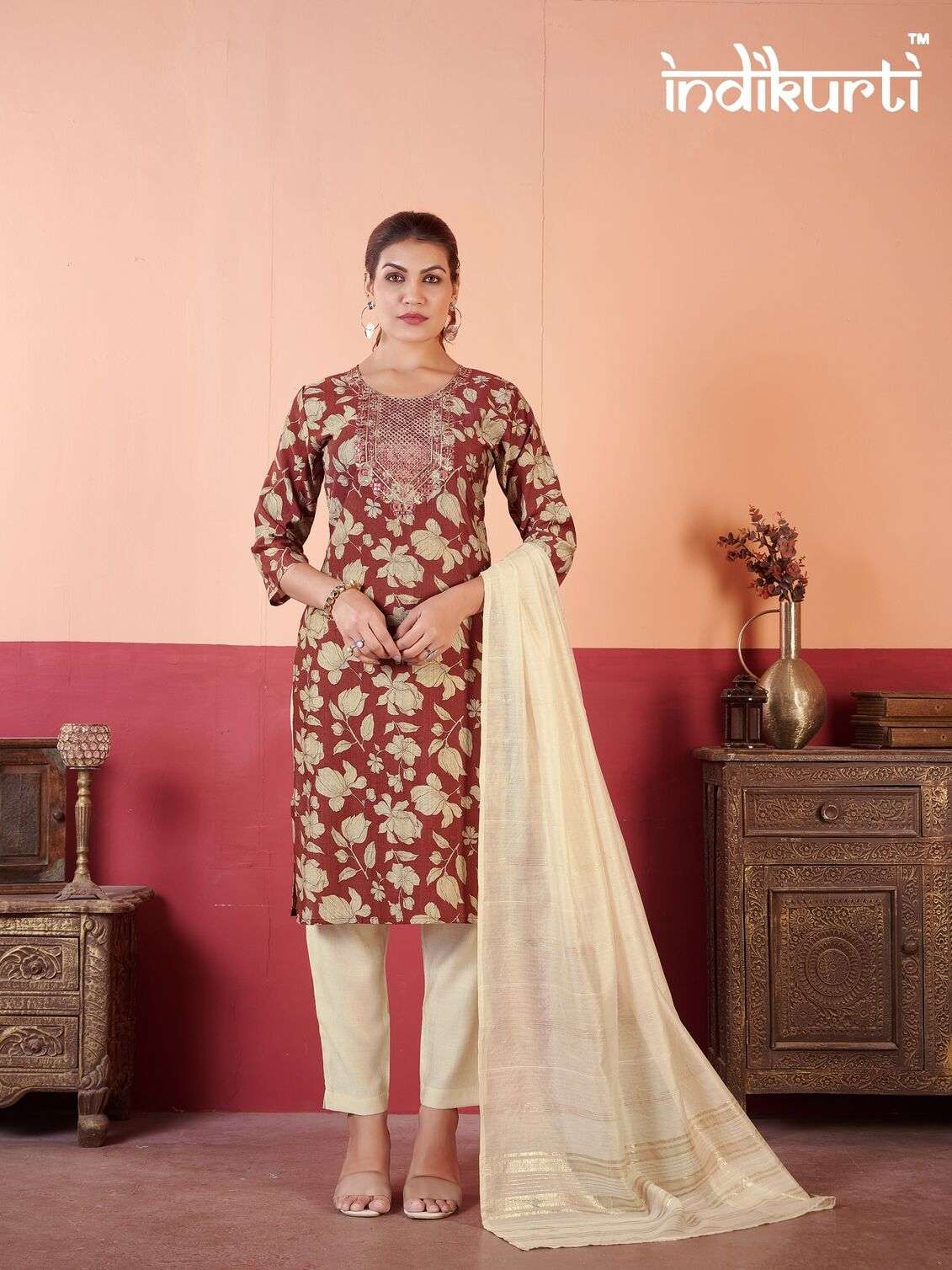 PAYAL VOL-2 BY INDIKURTI IN VERTICAN PRINT WITH FANCY EMBROIDERY WORK