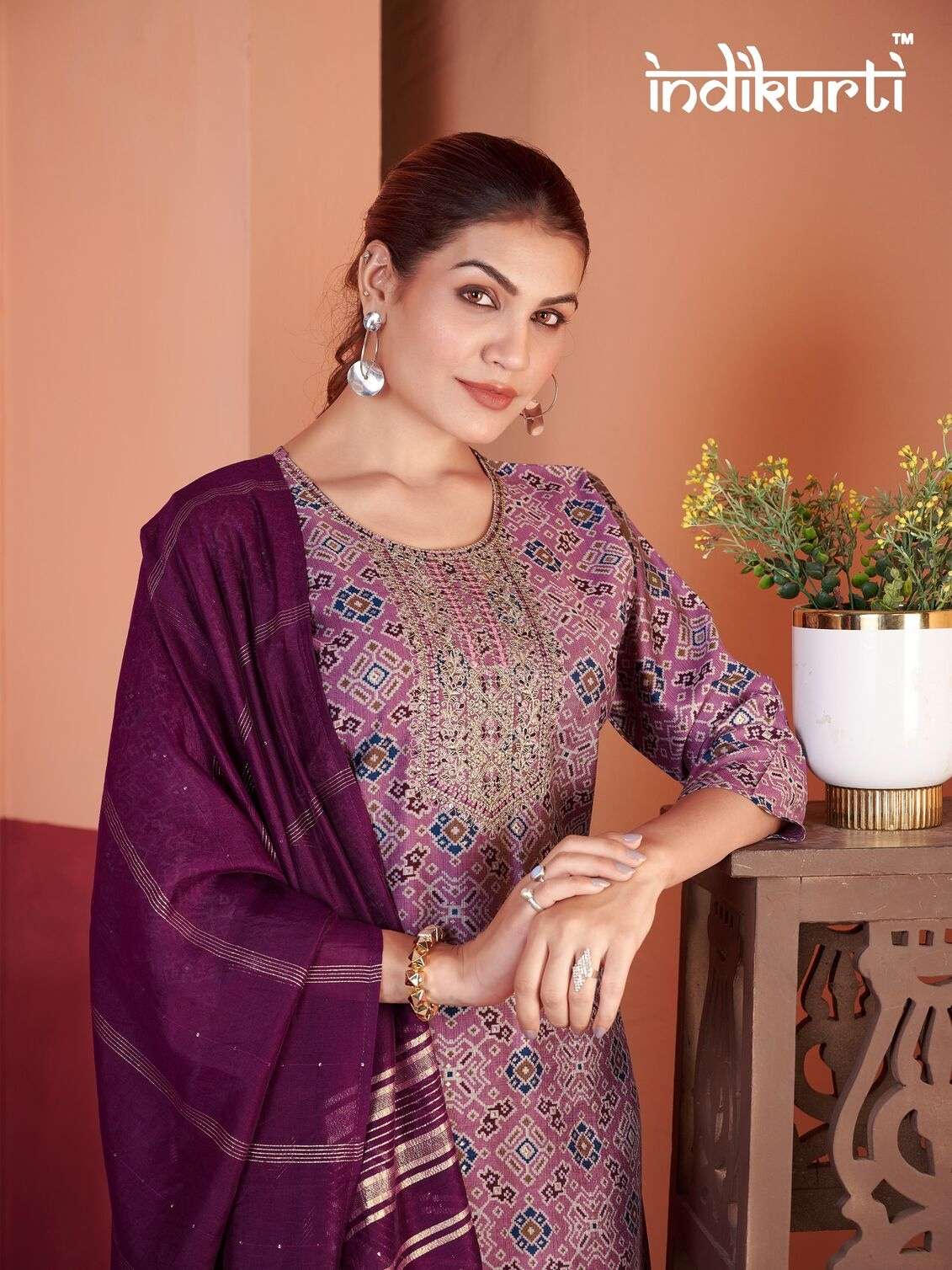 PAYAL VOL-2 BY INDIKURTI IN VERTICAN PRINT WITH FANCY EMBROIDERY WORK