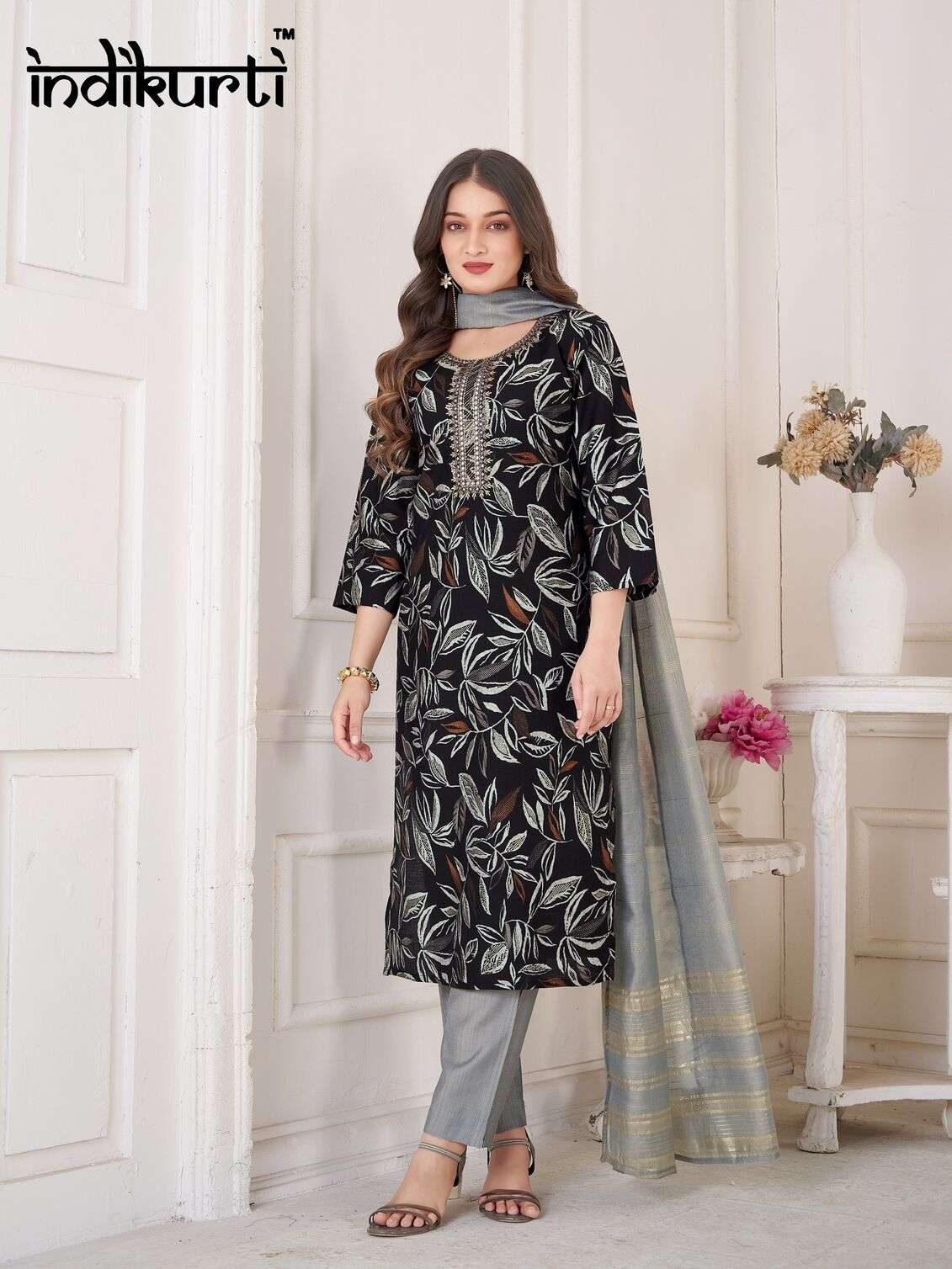 PAYAL VOL-2 BY INDIKURTI IN VERTICAN PRINT WITH FANCY EMBROIDERY WORK