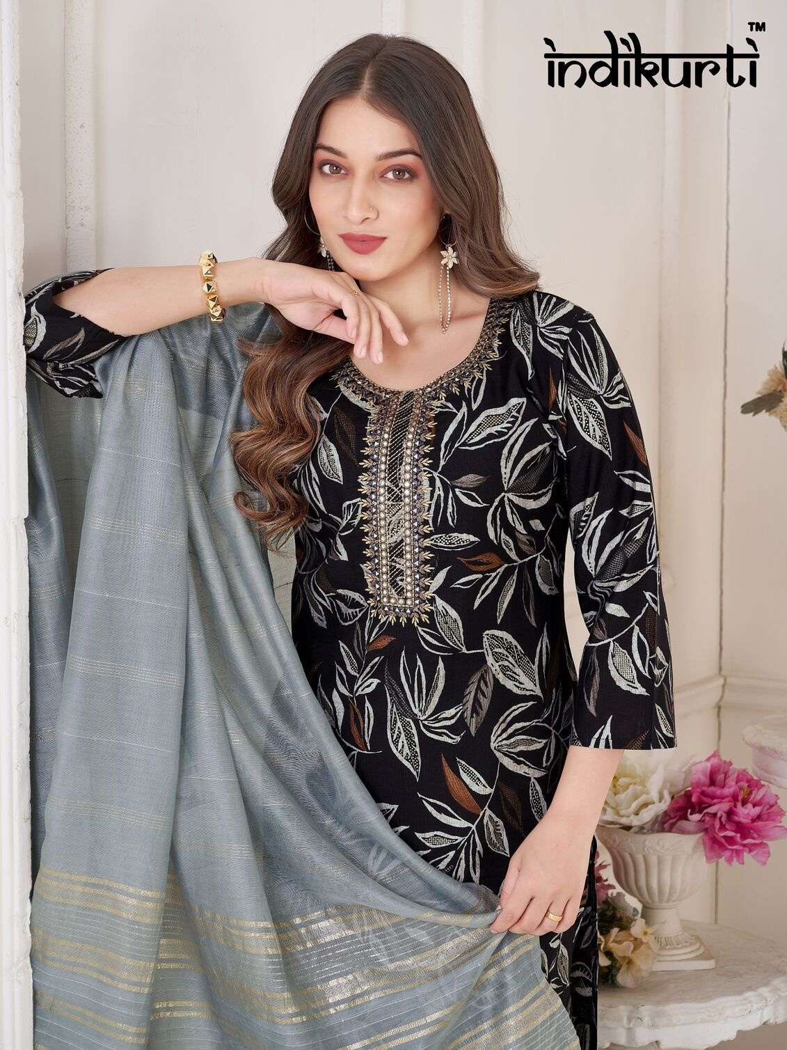 PAYAL VOL-2 BY INDIKURTI IN VERTICAN PRINT WITH FANCY EMBROIDERY WORK