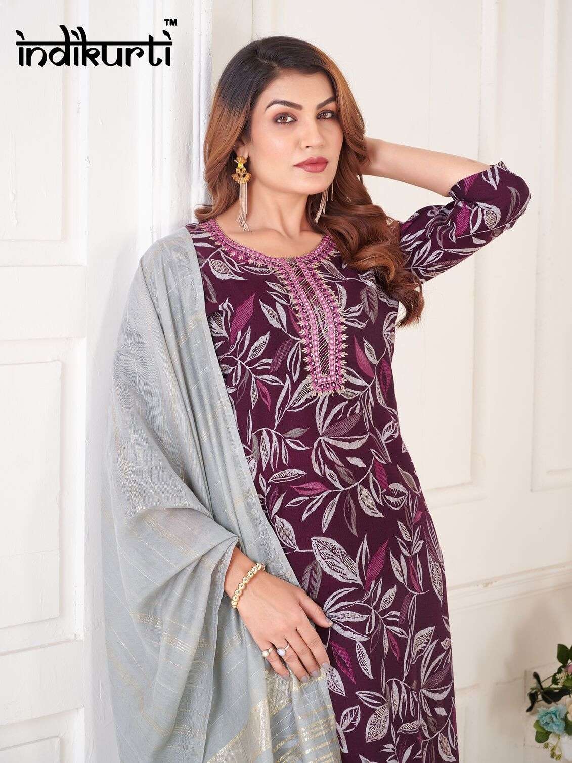 PAYAL VOL-2 BY INDIKURTI IN VERTICAN PRINT WITH FANCY EMBROIDERY WORK