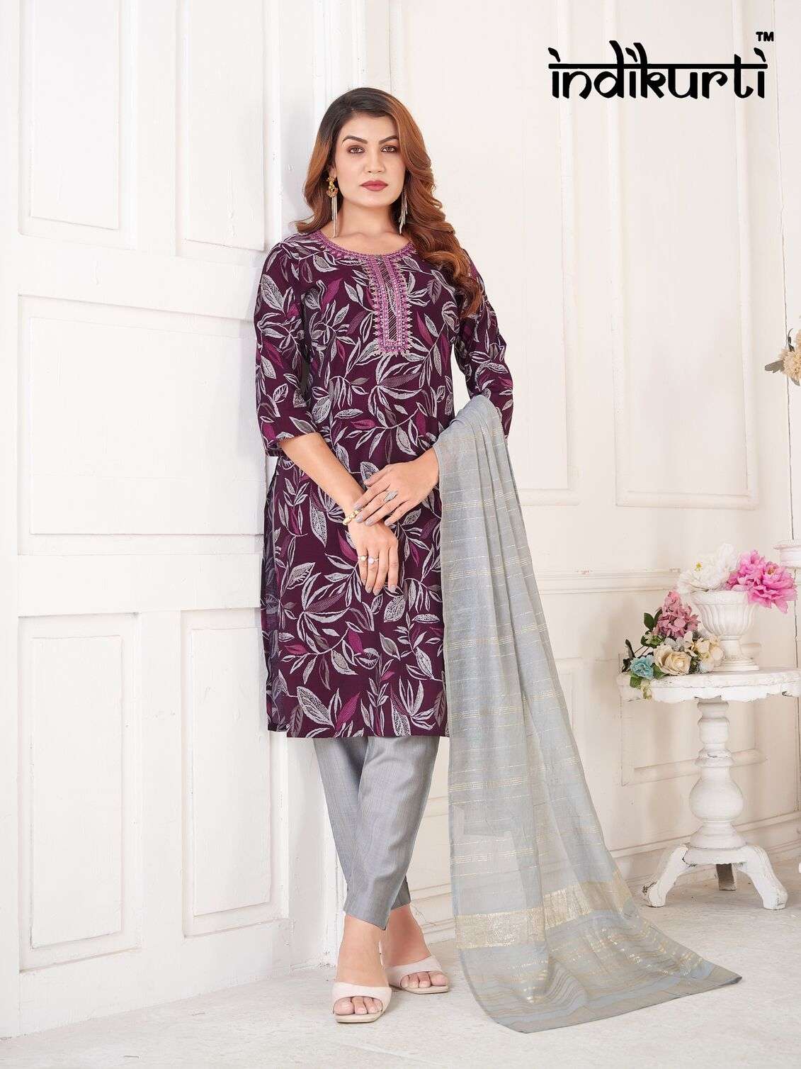 PAYAL VOL-2 BY INDIKURTI IN VERTICAN PRINT WITH FANCY EMBROIDERY WORK