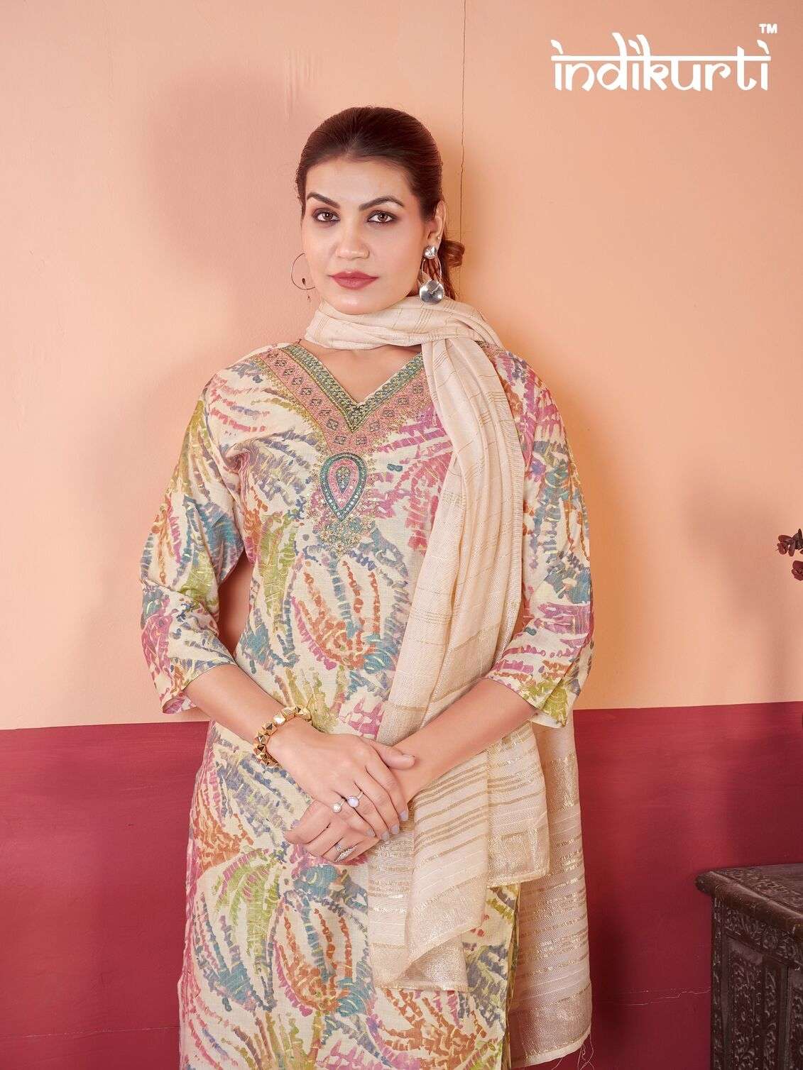 PAYAL VOL-2 BY INDIKURTI IN VERTICAN PRINT WITH FANCY EMBROIDERY WORK