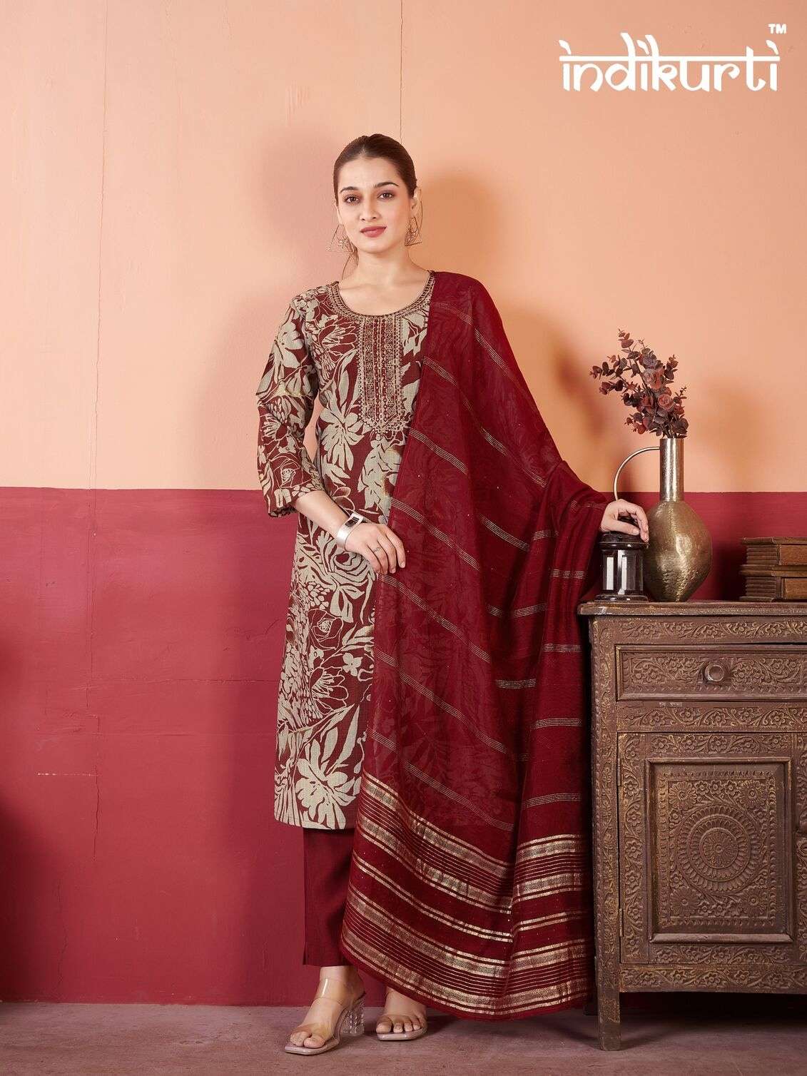 PAYAL VOL-2 BY INDIKURTI IN VERTICAN PRINT WITH FANCY EMBROIDERY WORK