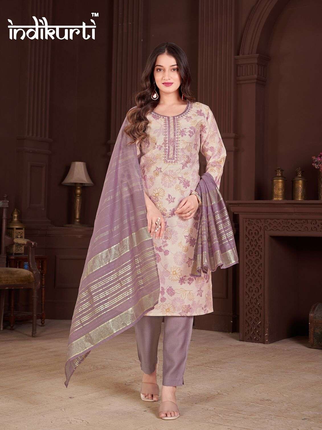 PAYAL VOL-3 BY INDIKURTI IN VERTICAN PRINT WITH FANCY EMBROIDERY WORK