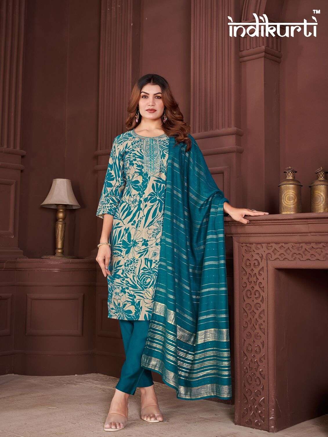 PAYAL VOL-3 BY INDIKURTI IN VERTICAN PRINT WITH FANCY EMBROIDERY WORK