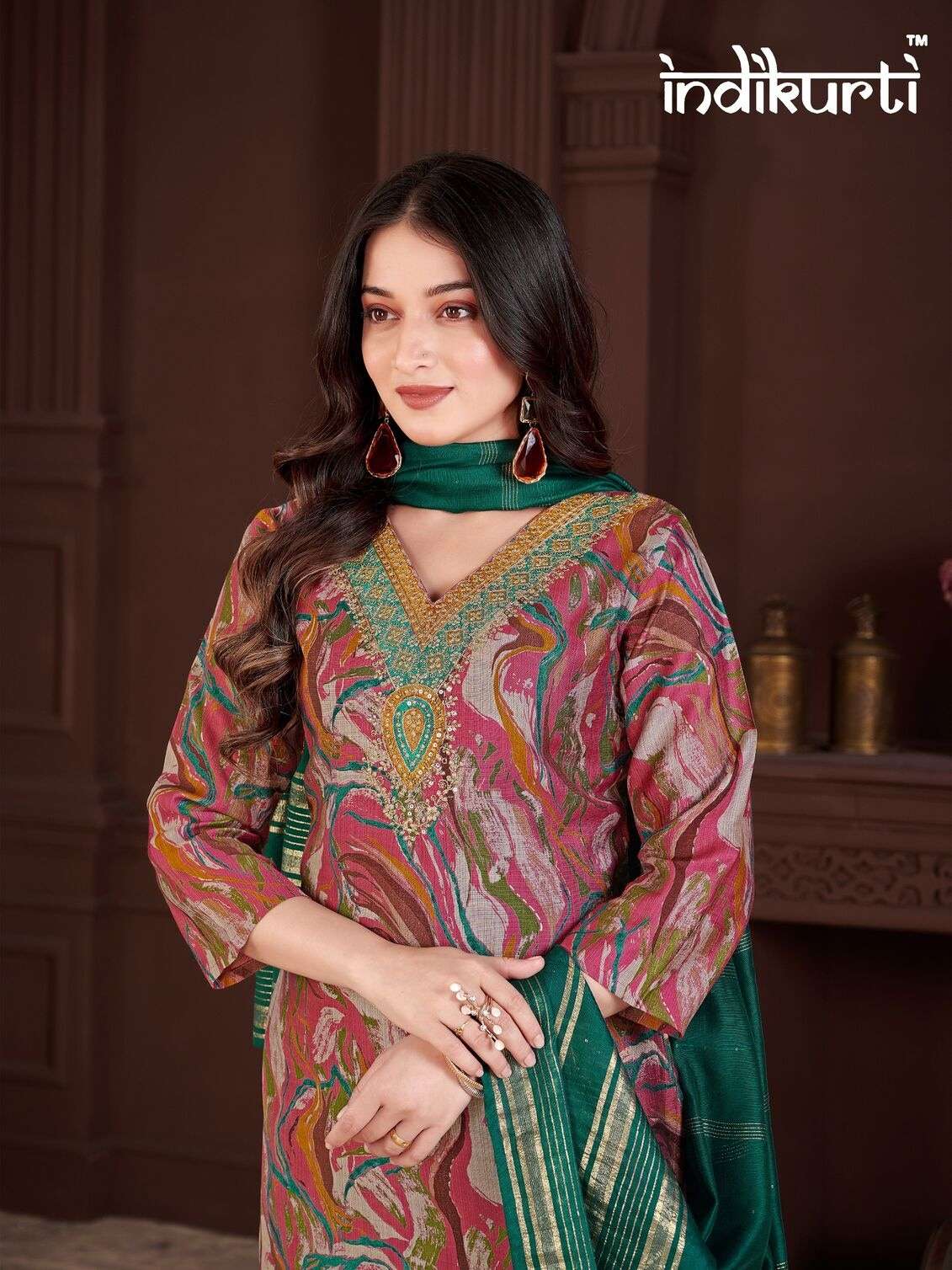 PAYAL VOL-3 BY INDIKURTI IN VERTICAN PRINT WITH FANCY EMBROIDERY WORK