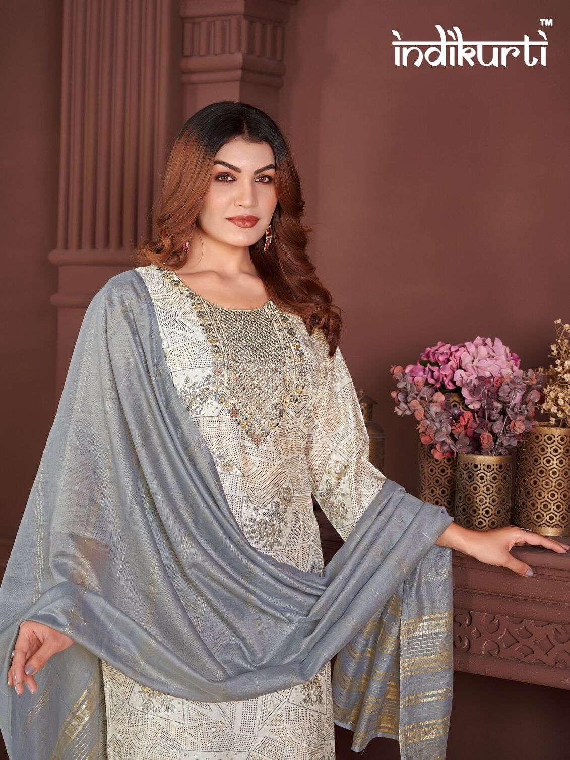 PAYAL VOL-3 BY INDIKURTI IN VERTICAN PRINT WITH FANCY EMBROIDERY WORK