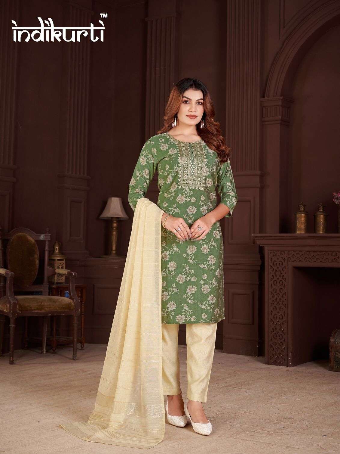 PAYAL VOL-3 BY INDIKURTI IN VERTICAN PRINT WITH FANCY EMBROIDERY WORK