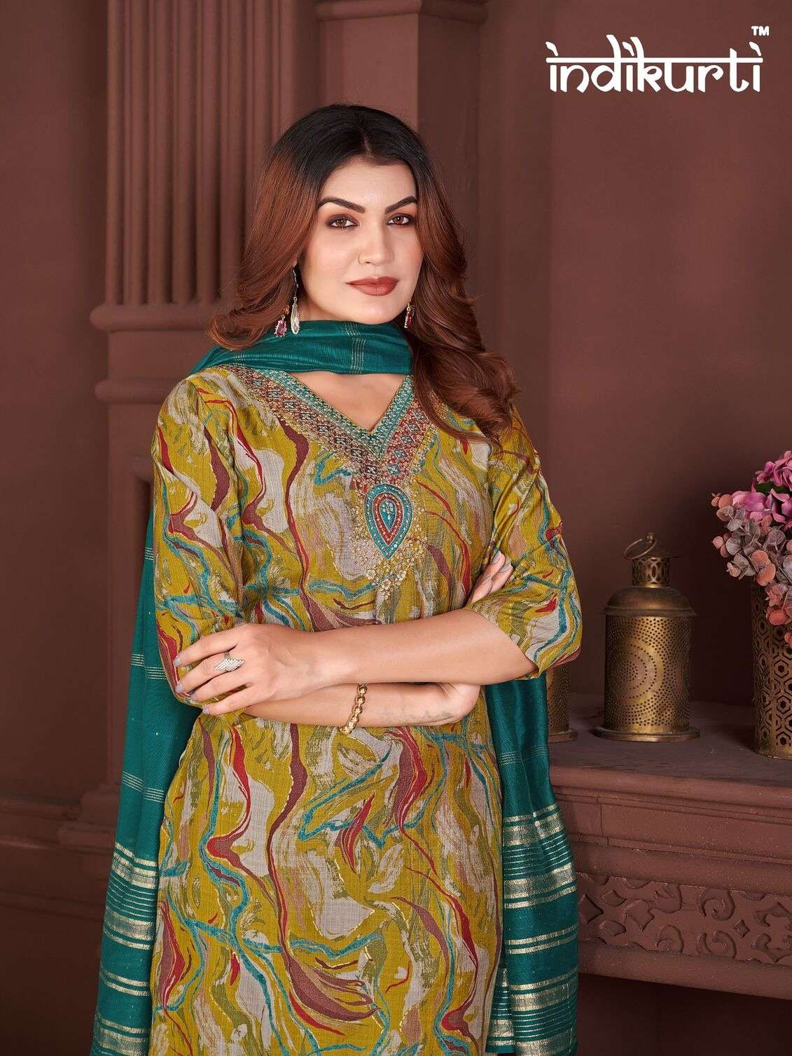 PAYAL VOL-3 BY INDIKURTI IN VERTICAN PRINT WITH FANCY EMBROIDERY WORK