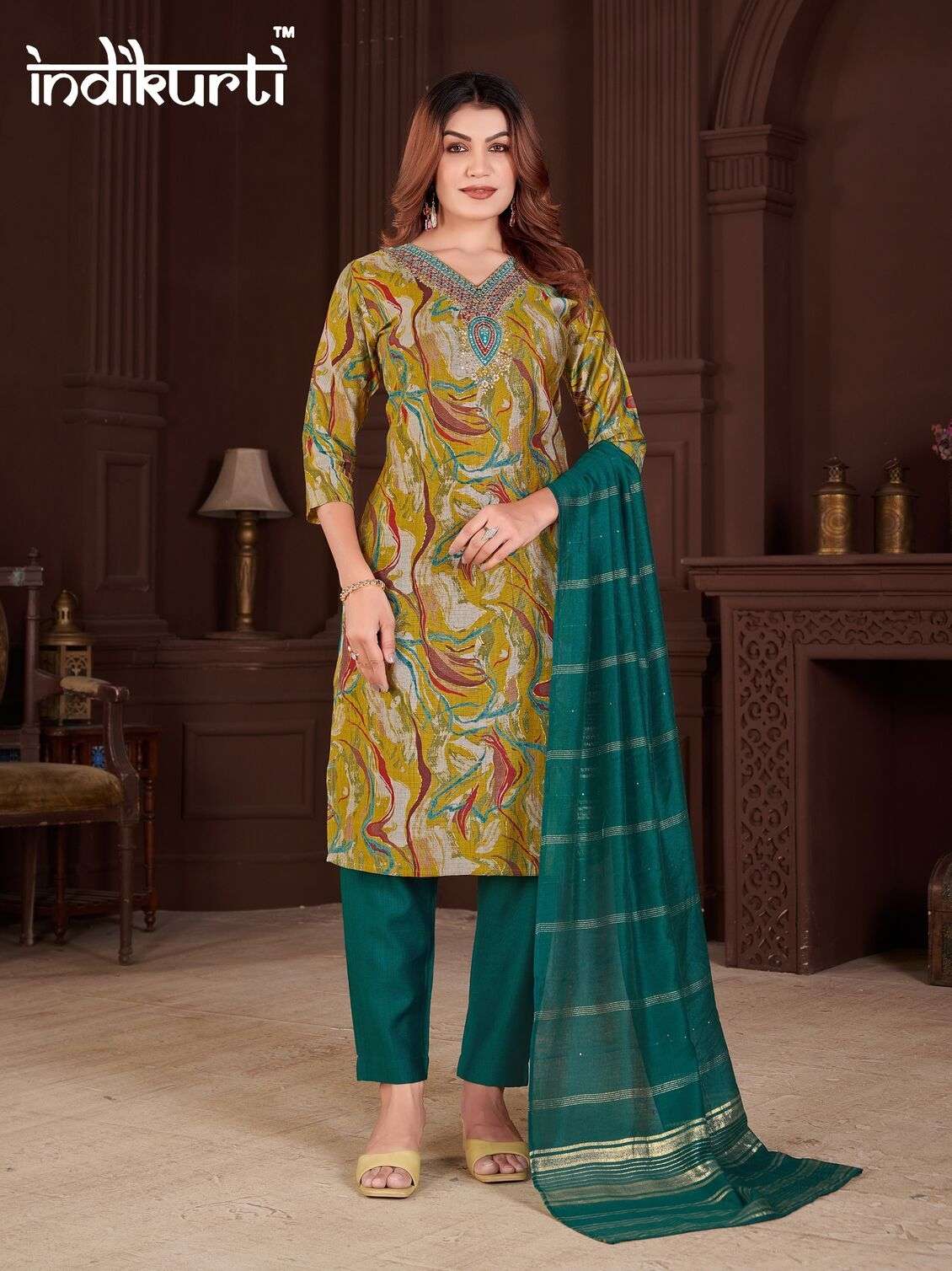 PAYAL VOL-3 BY INDIKURTI IN VERTICAN PRINT WITH FANCY EMBROIDERY WORK