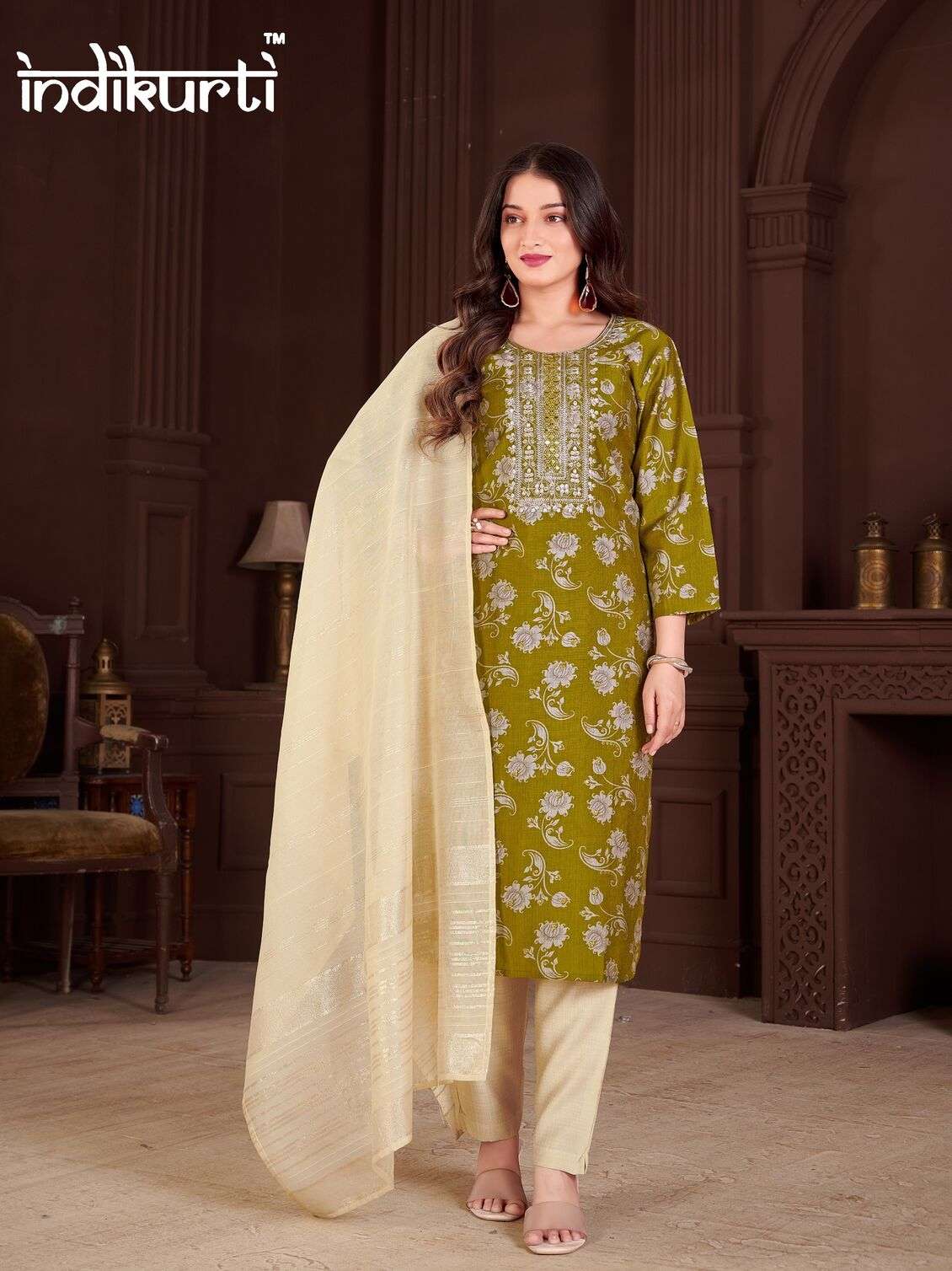 PAYAL VOL-3 BY INDIKURTI IN VERTICAN PRINT WITH FANCY EMBROIDERY WORK