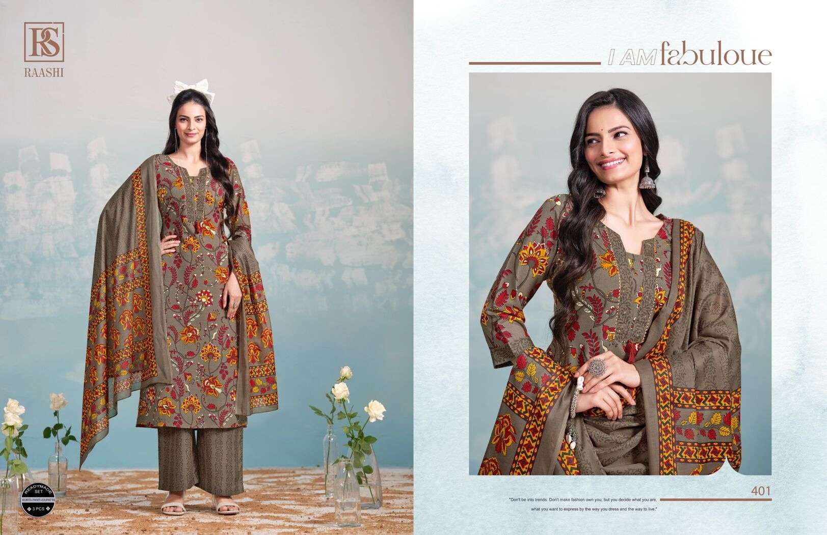 RAASHI BY RANGI SANGI IN COTTON COLLECTION WITH ZARI SEQUENCE HANDWORK KURTI