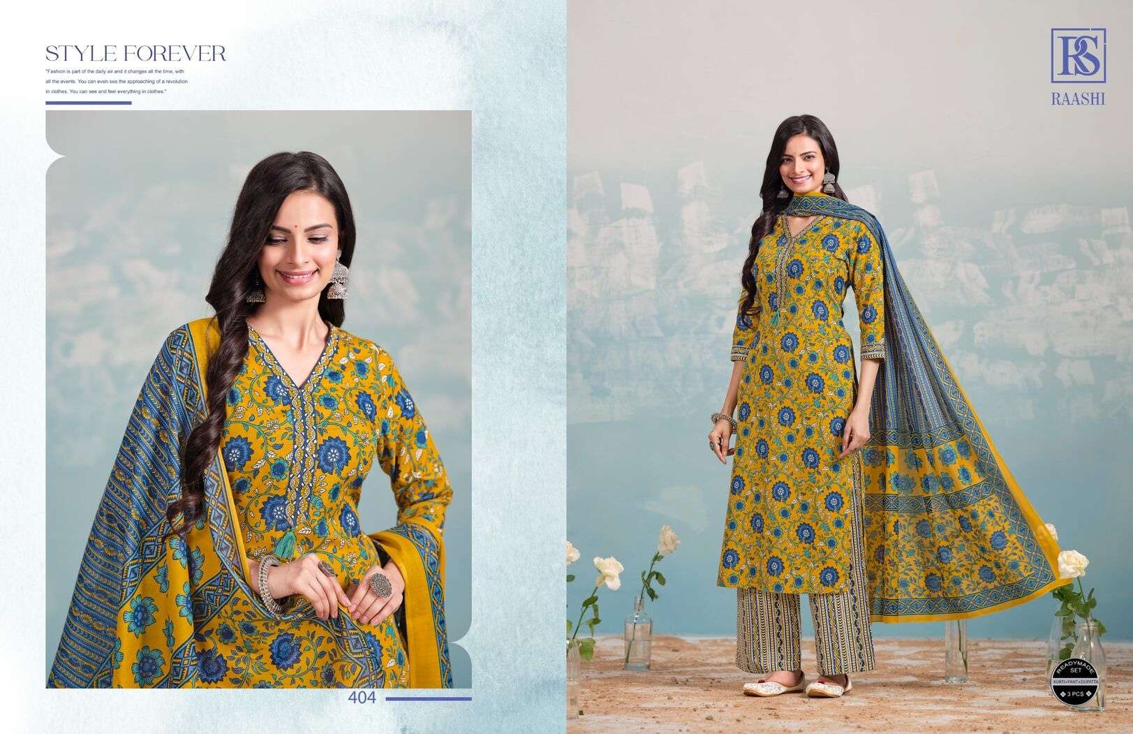 RAASHI BY RANGI SANGI IN COTTON COLLECTION WITH ZARI SEQUENCE HANDWORK KURTI