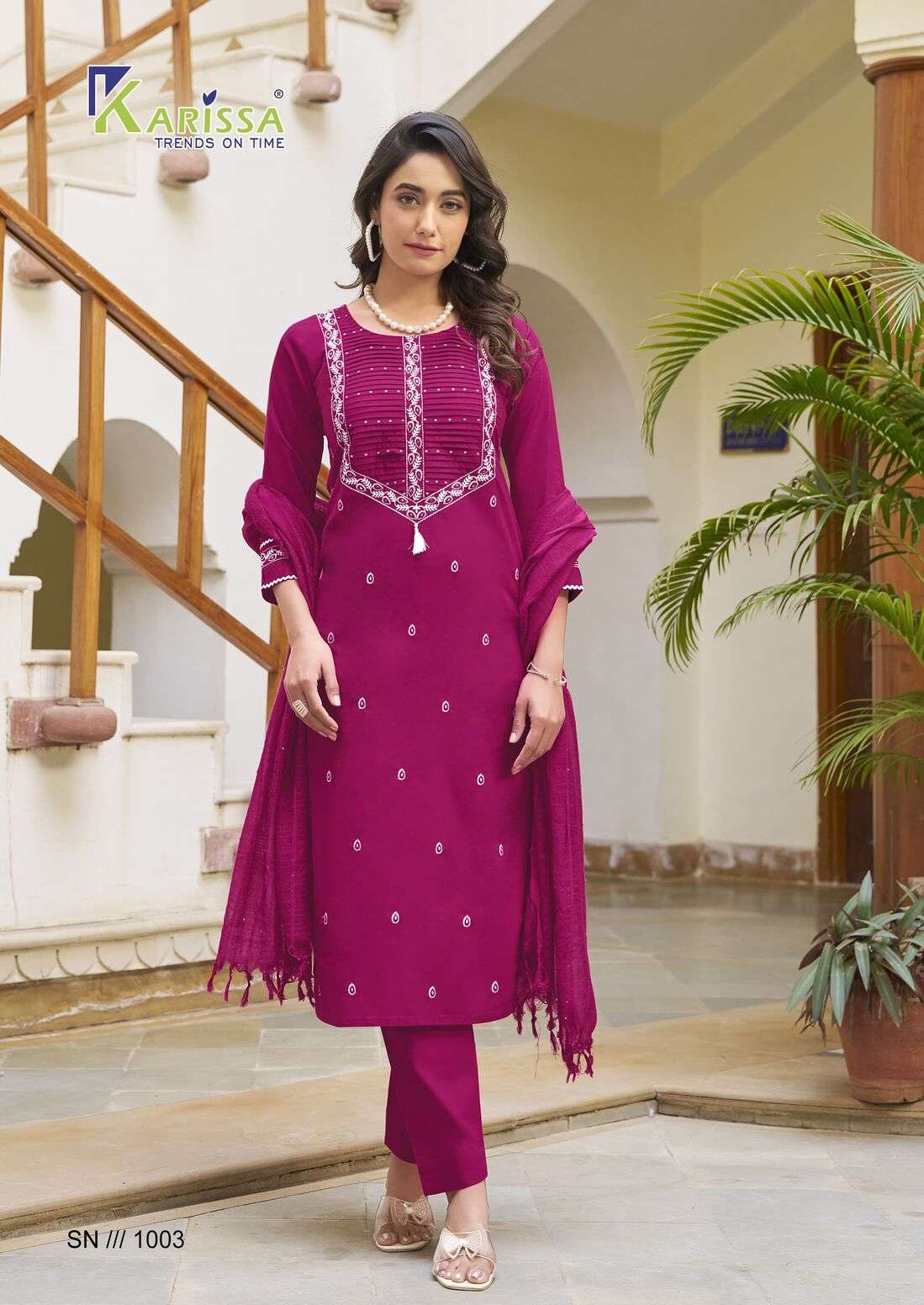 SAMAIRA BY KARISSA IN PREMIUM PURE HEAVY COTTON WITH THREAD WORK