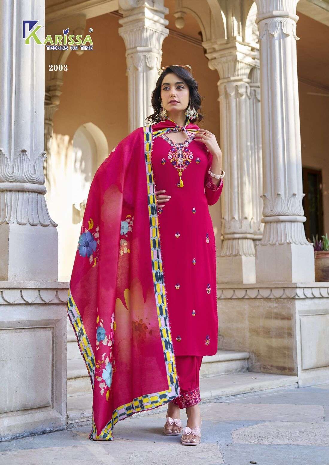 SHANAYA VOL-2 BY KARISSA IN RAYON 3 PCS CONCEPT WITH LIVA TAG WITH HAND WORK 