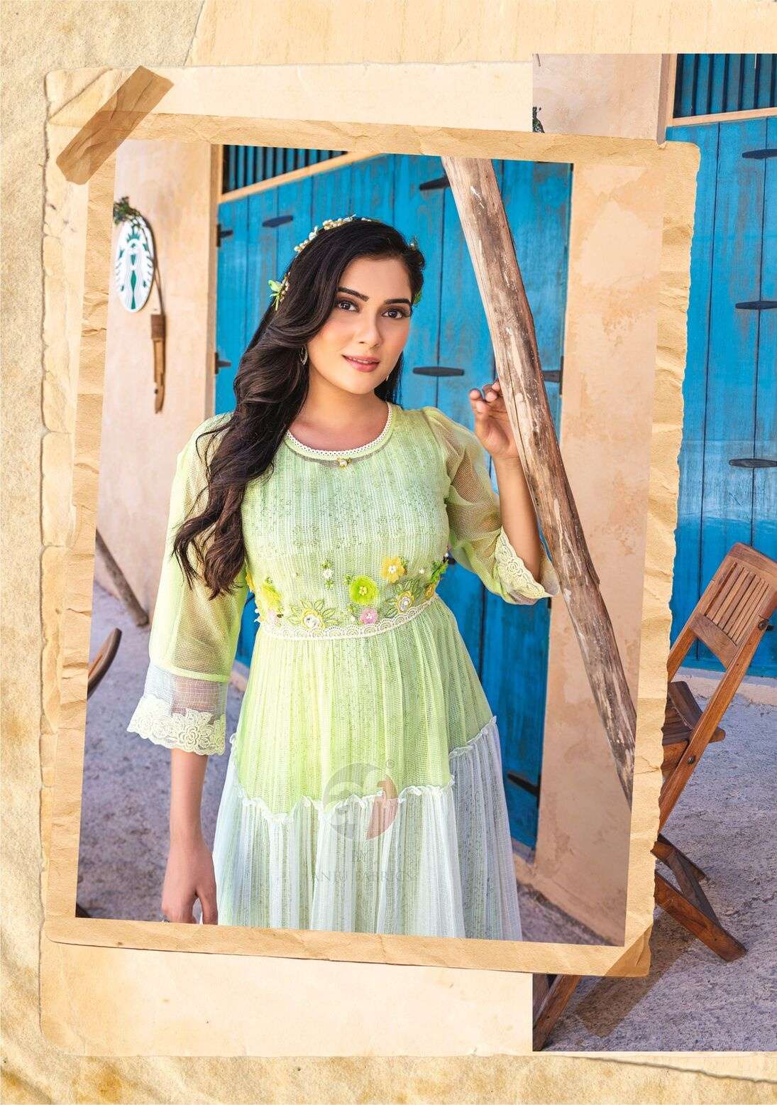 STATUS VOL-2 BY ANJU FABRICS IN KOTA CHECKS WITH PURE HAND WORK DESIGNER TWO PIECE