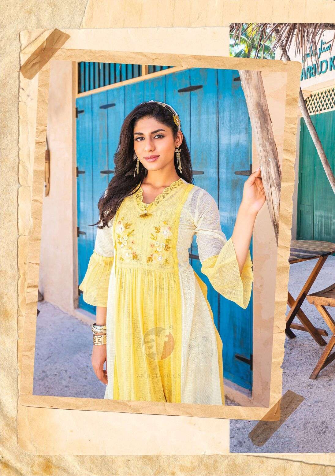 STATUS VOL-2 BY ANJU FABRICS IN KOTA CHECKS WITH PURE HAND WORK DESIGNER TWO PIECE