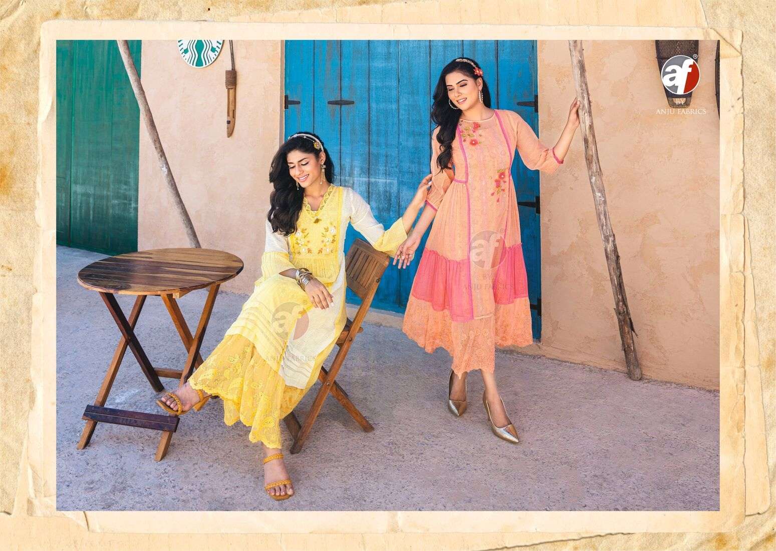 STATUS VOL-2 BY ANJU FABRICS IN KOTA CHECKS WITH PURE HAND WORK DESIGNER TWO PIECE