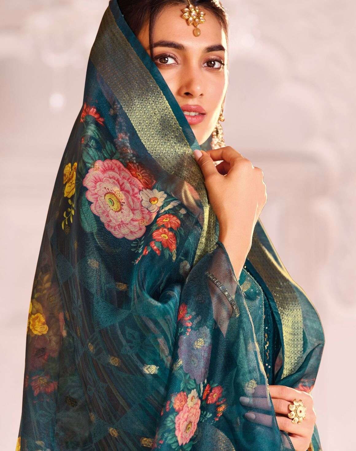 ZARA VOL 2 BY RADHIKA LIFE STYLE IN VICHITRA SILK WITH CHIFLI HANDWORK AND DIGITAL PRINT DUPPATA