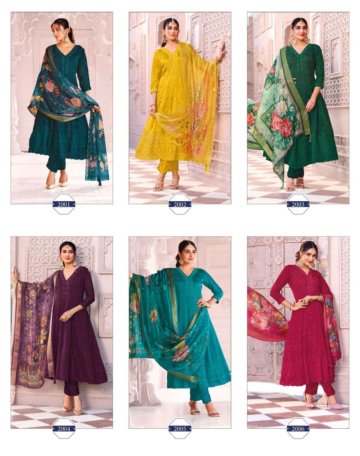 ZARA VOL 2 BY RADHIKA LIFE STYLE IN VICHITRA SILK WITH CHIFLI HANDWORK AND DIGITAL PRINT DUPPATA